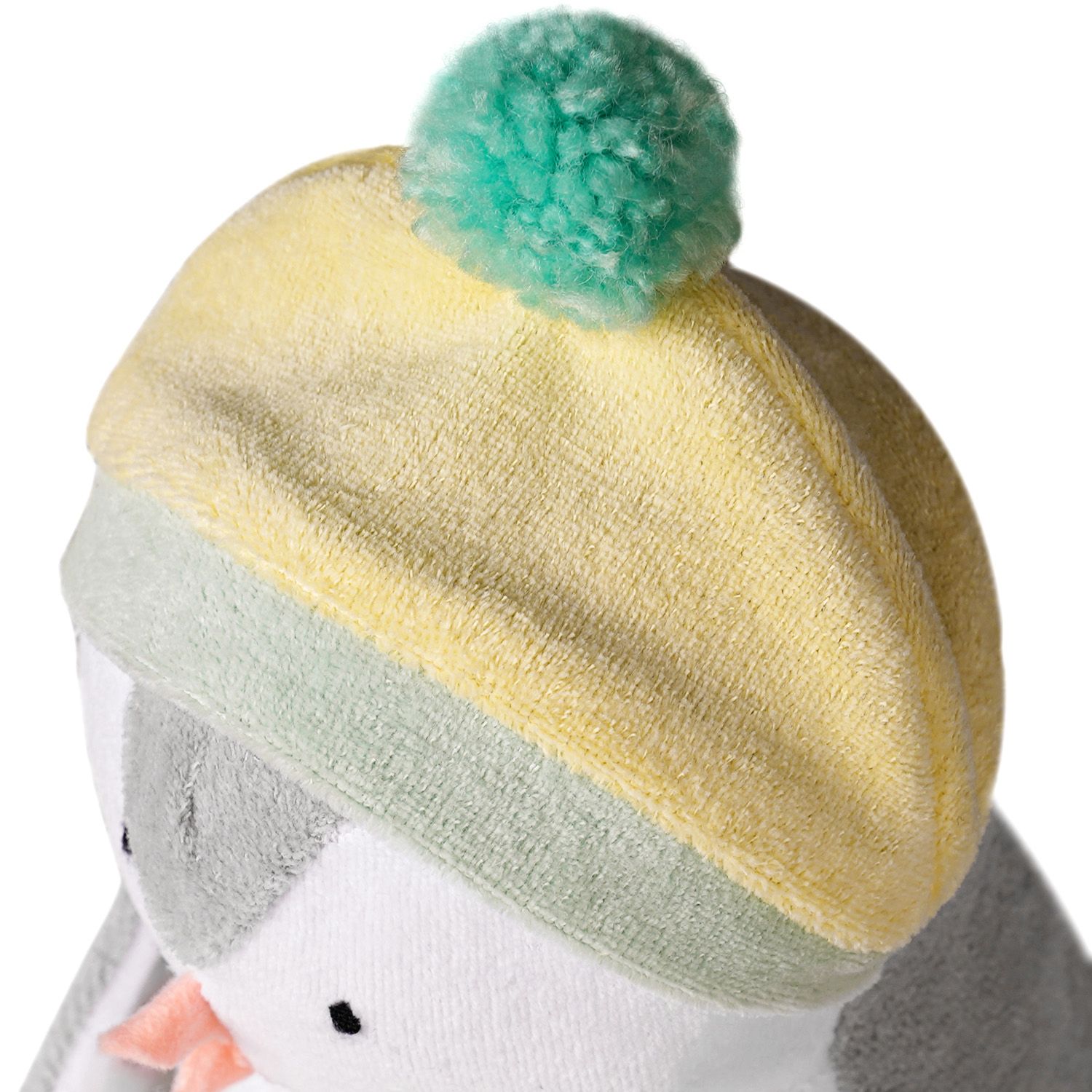 Bichinho de Pelúcia Bebê Pinguim com Gorrinho 15cm