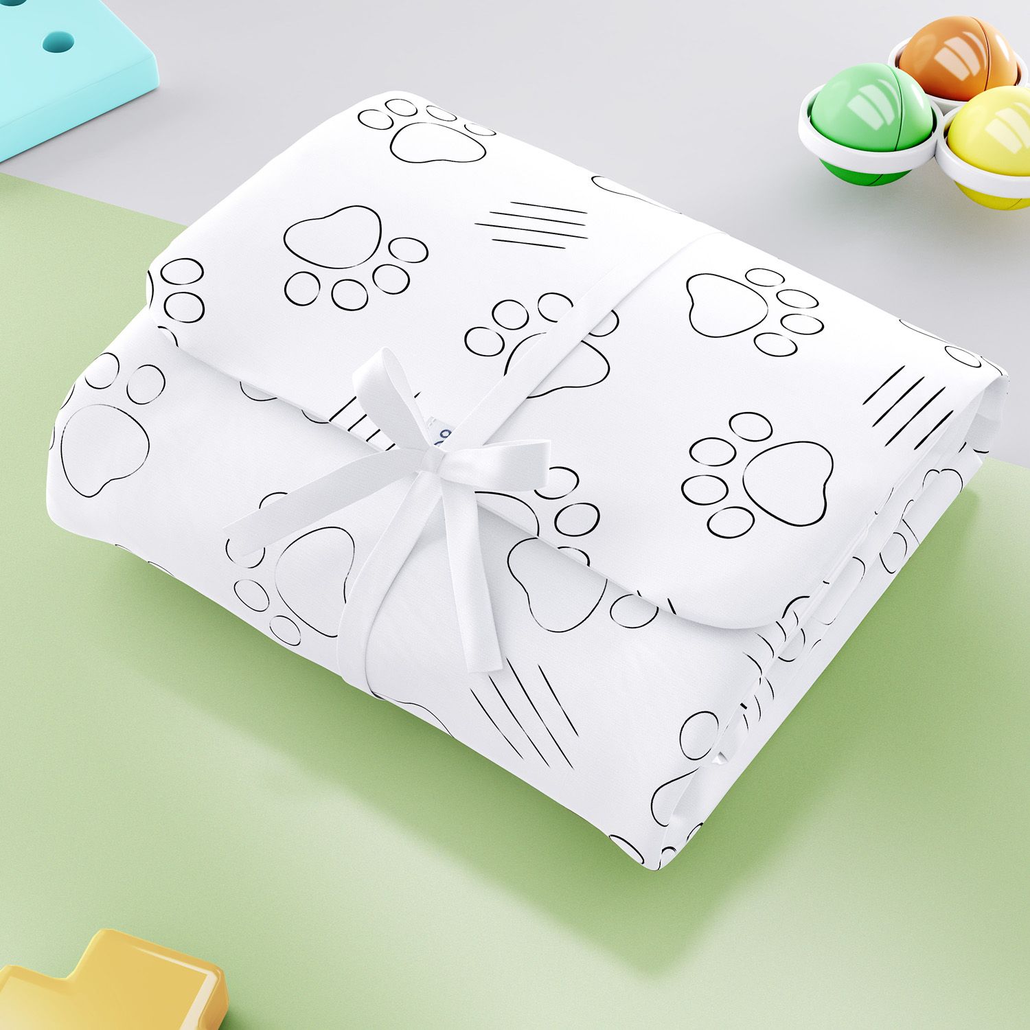 Trocador de Fraldas Portátil Safári Aquarela 73x40cm