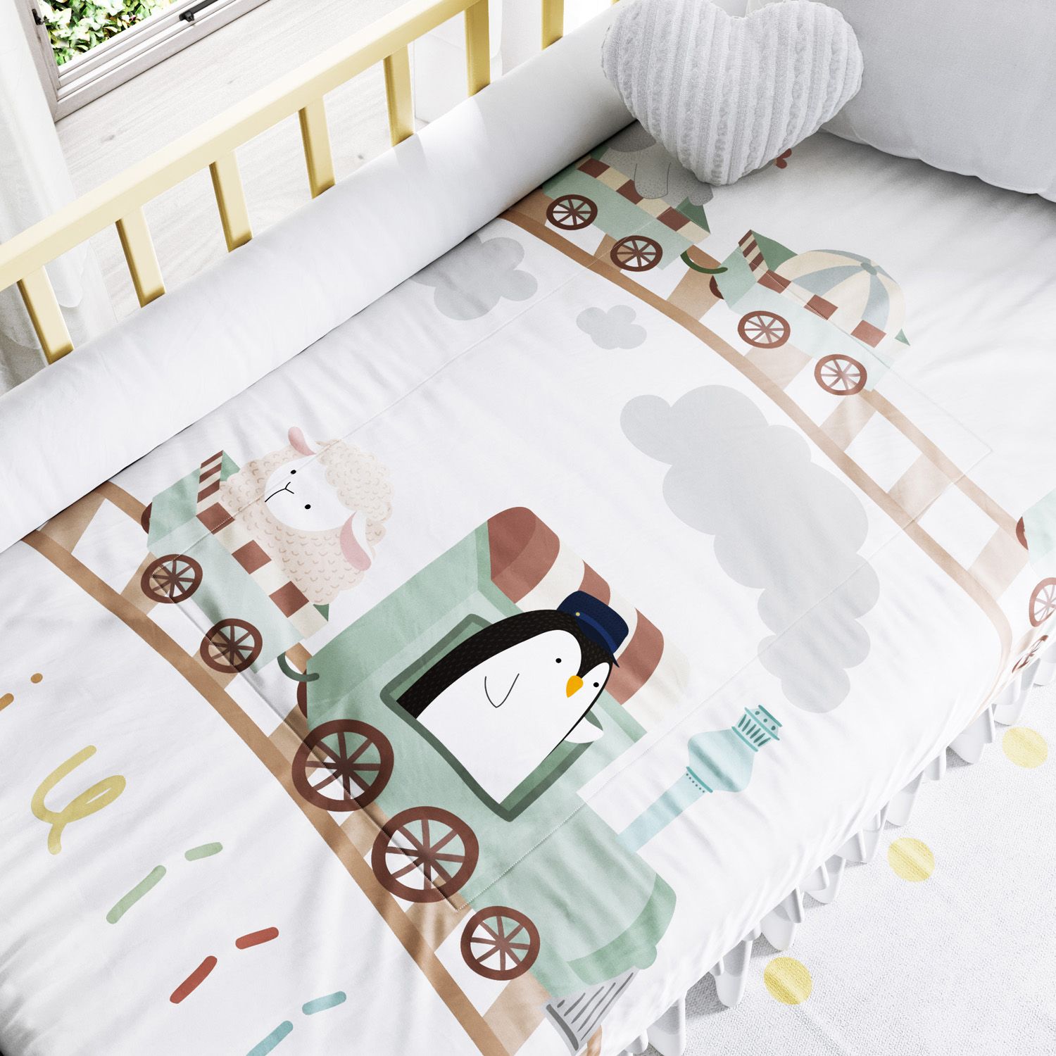 Edredom de Berço Trenzinho Piuí