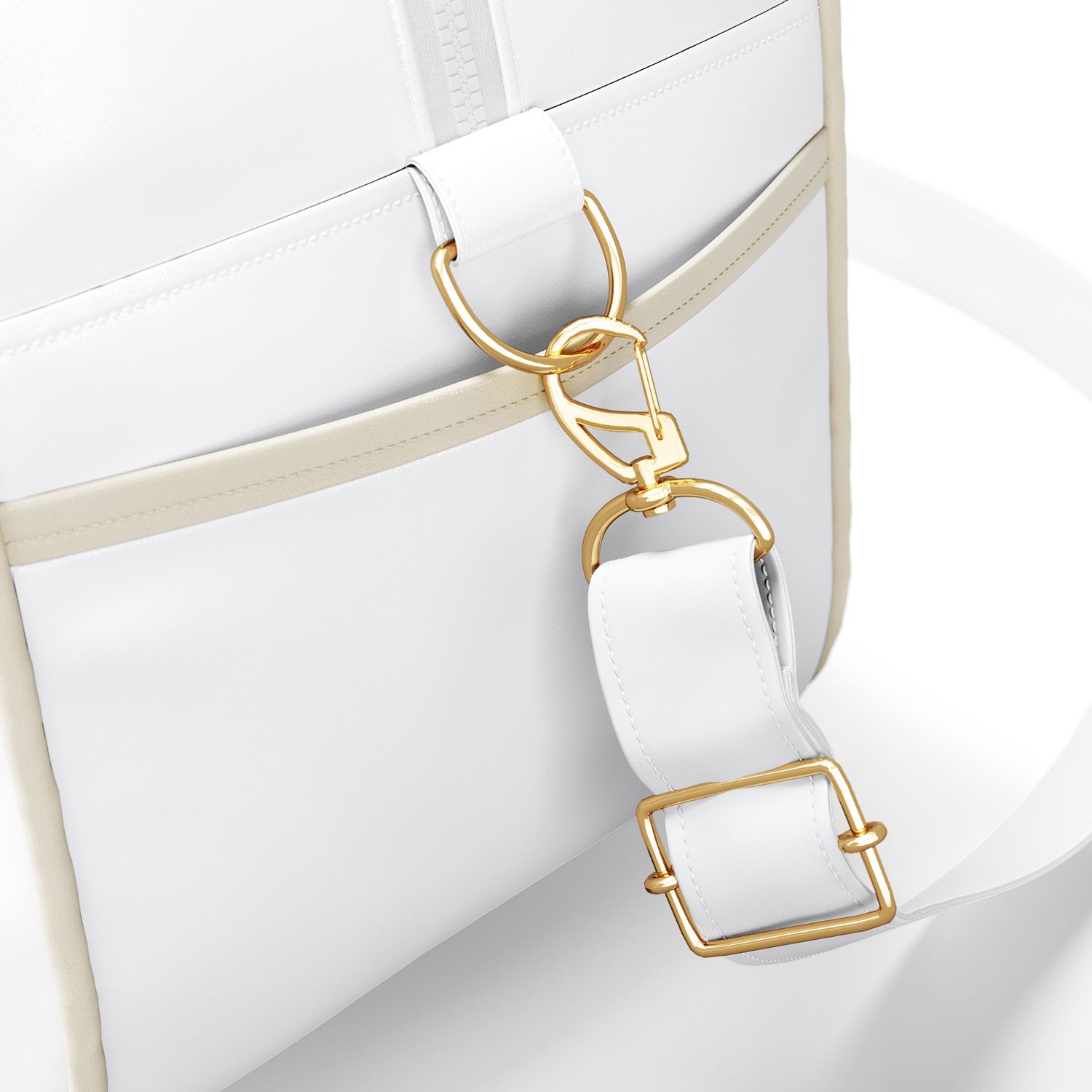 Bolsa Maternidade Amiguinho Macaquinho Branco 40cm