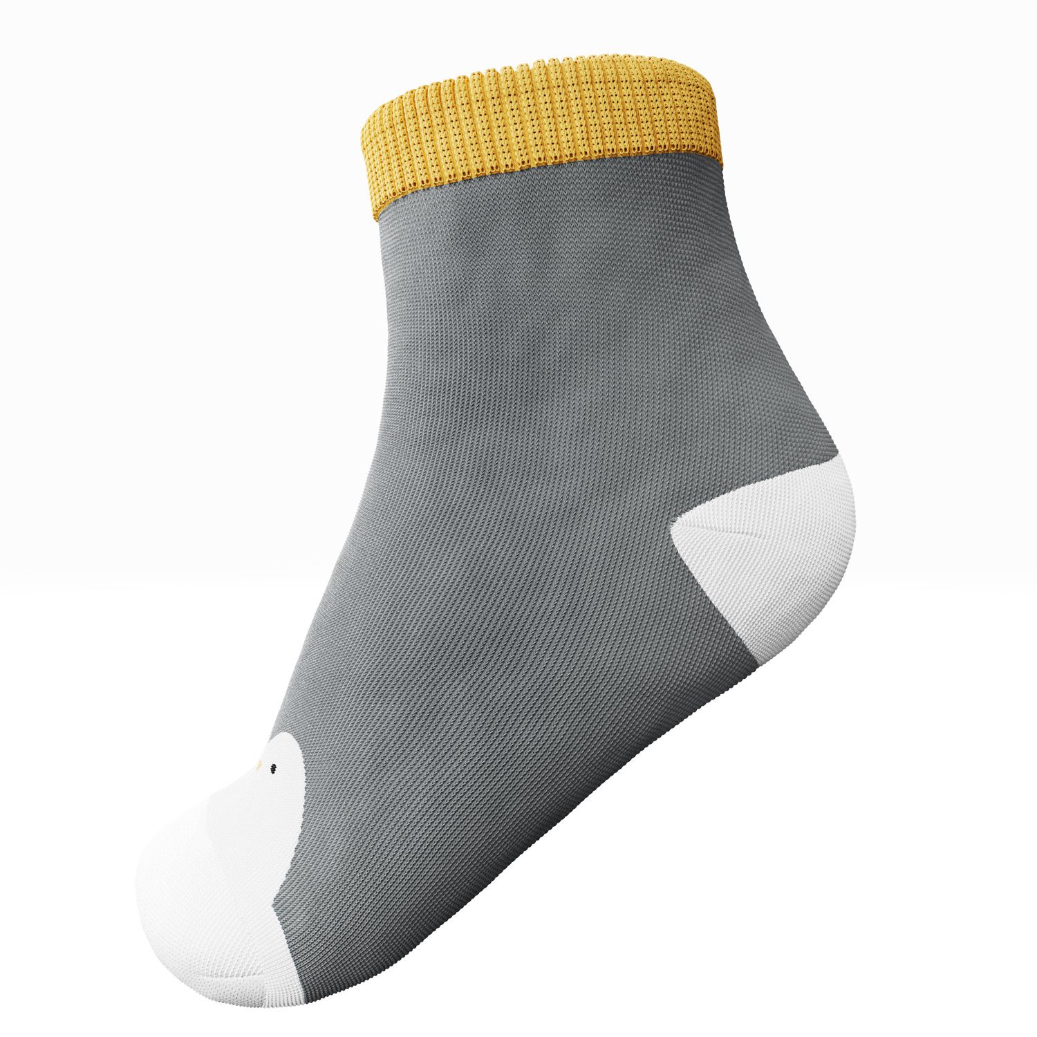 Meia Bebê Pinguim Cinza