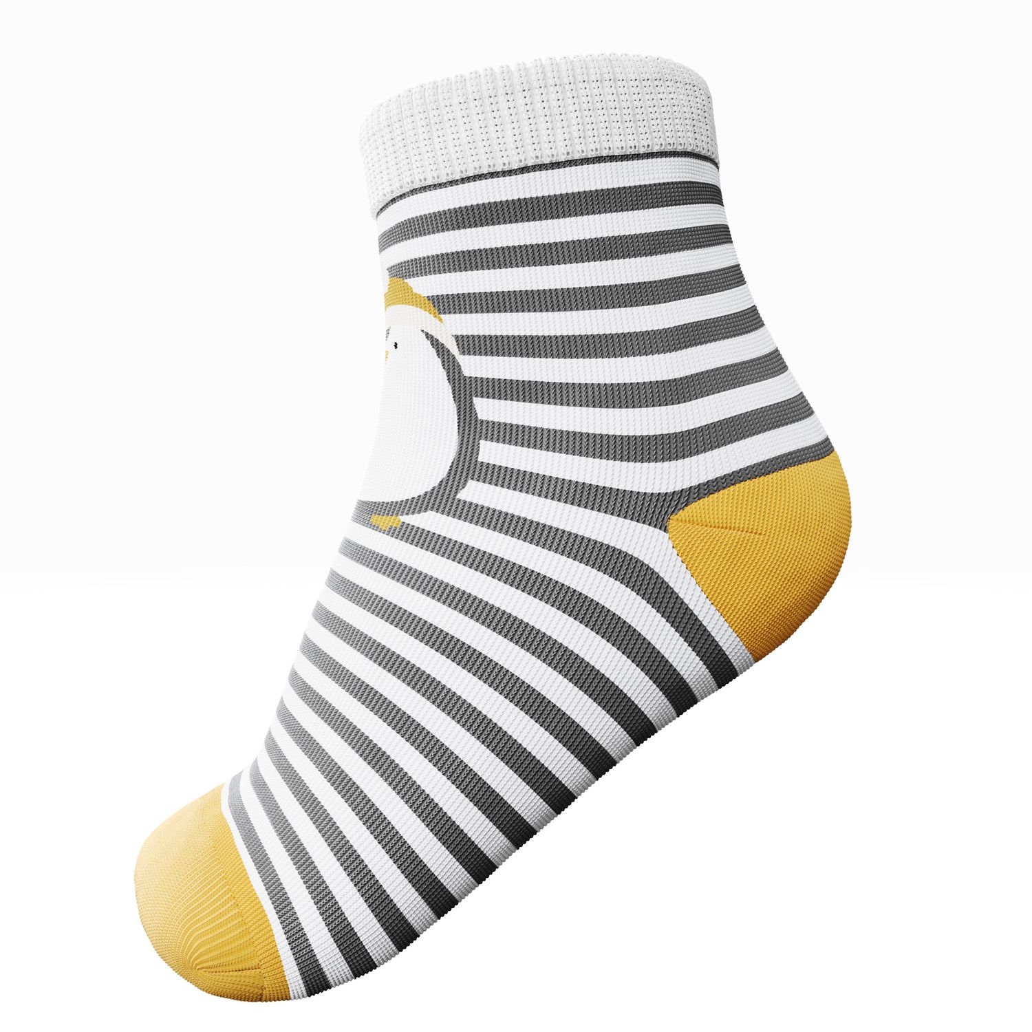 Meia Bebê Pinguim Listrada