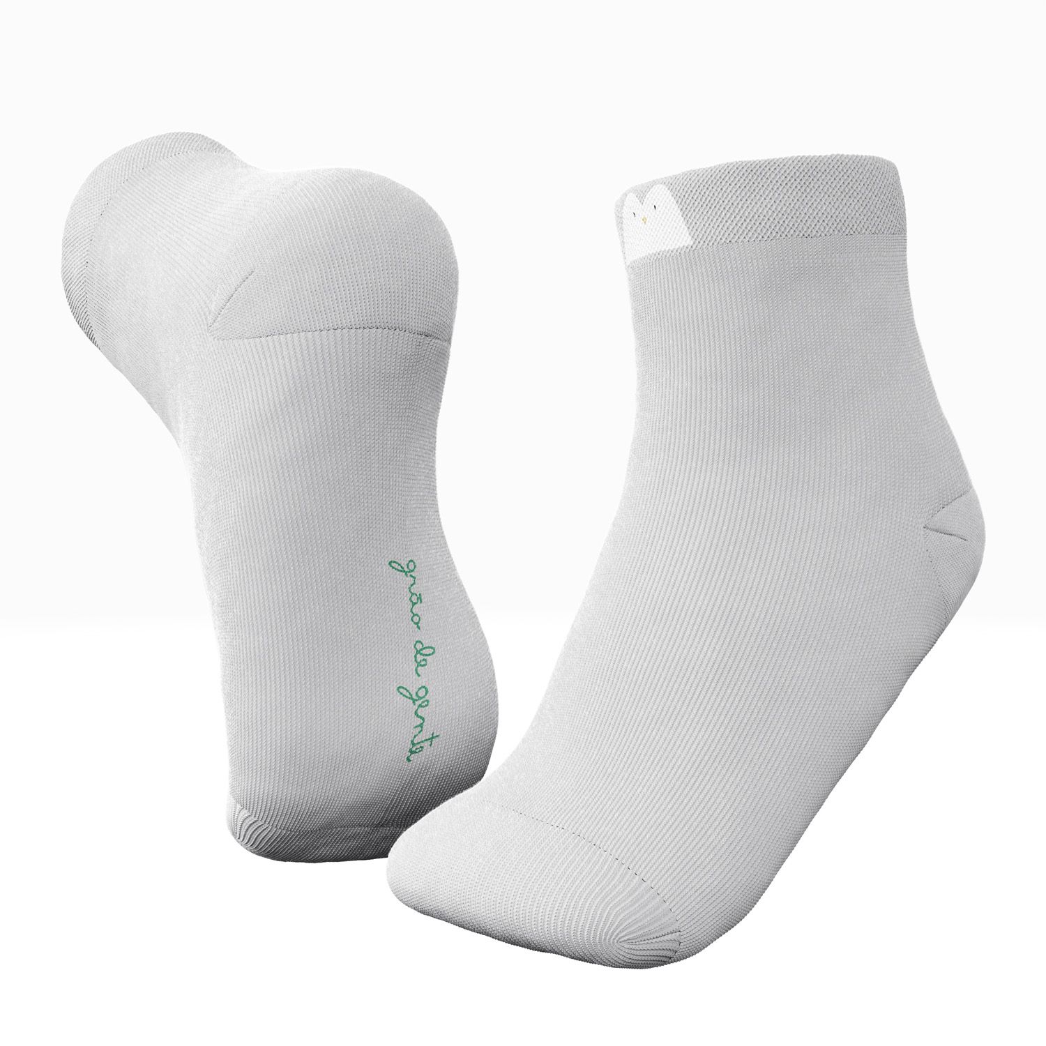 Meia Bebê Cadê o Pinguim Cinza