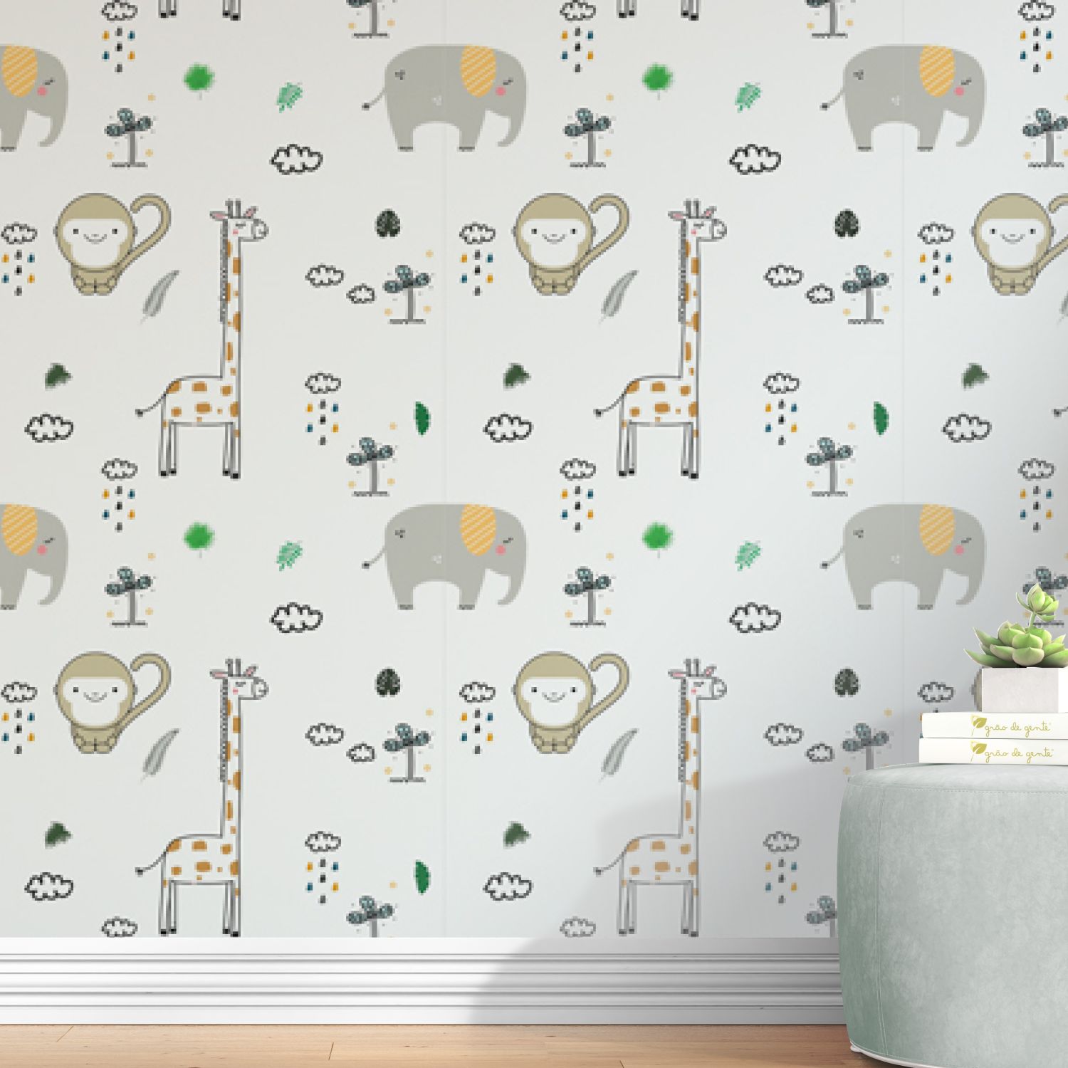 Papel de Parede Chuva no Safári 3M