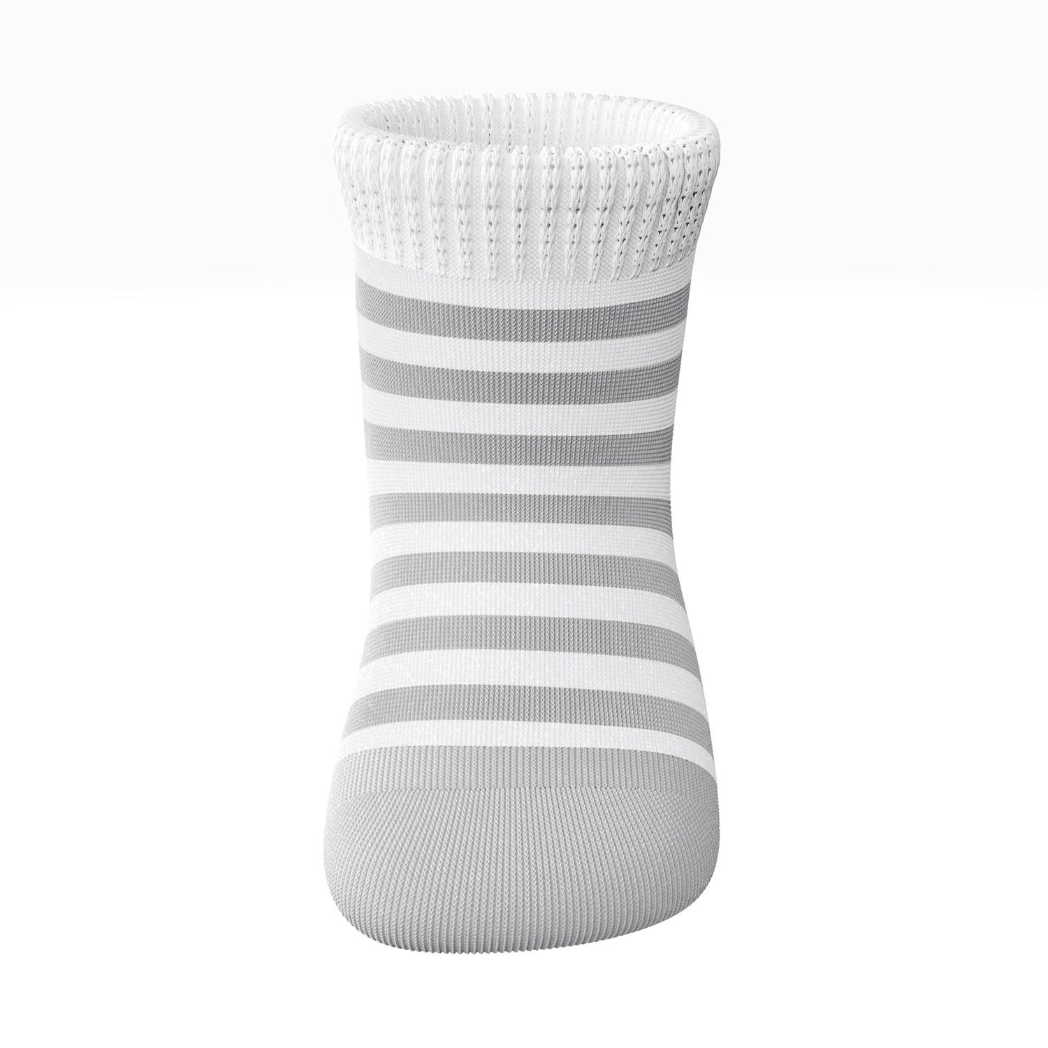 Meia Bebê Listrada Cinza