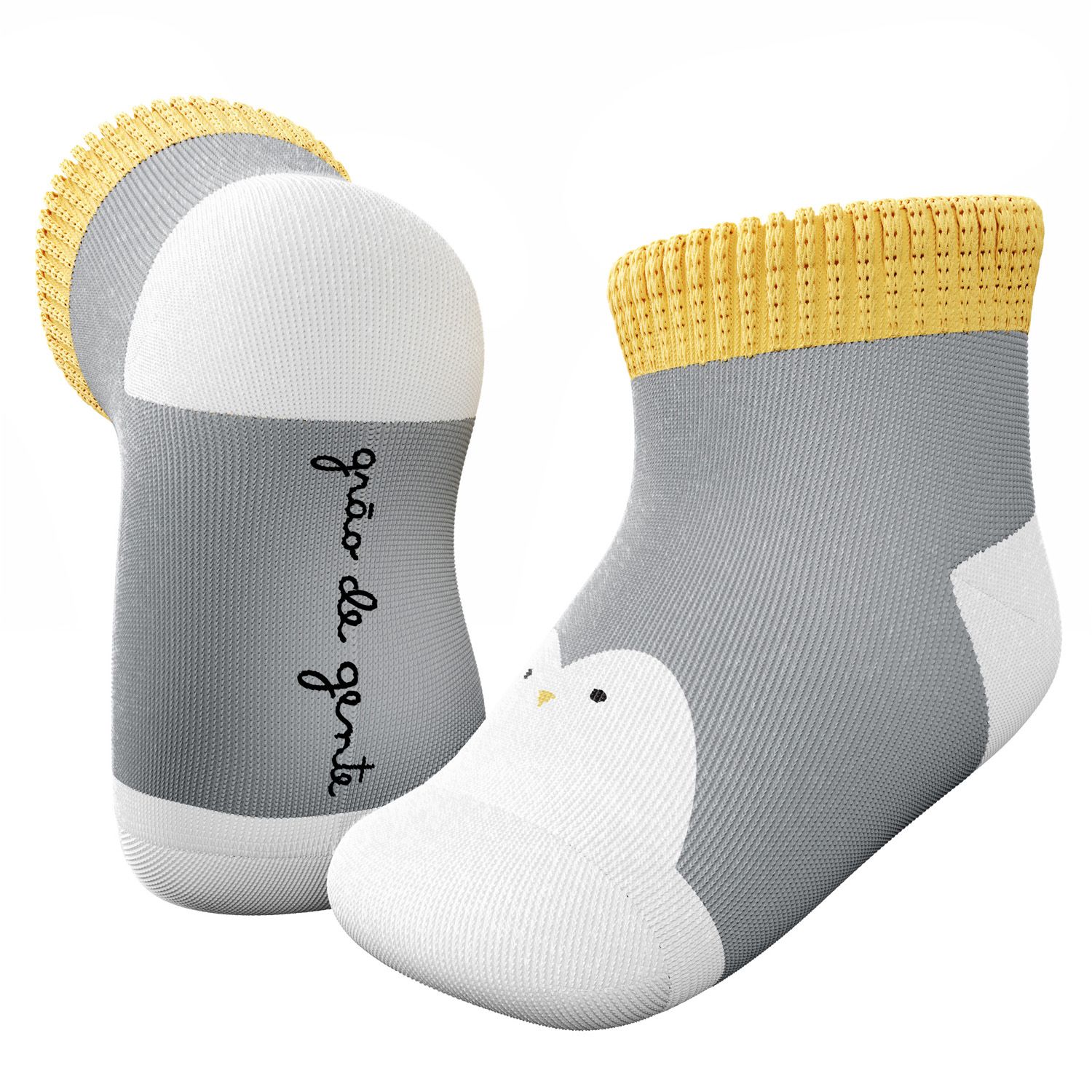 Kit Meia Tal Pai Tal Filhos Trocapé Pinguim 6 Pares Tam 13/20, 25/28 e 39/43