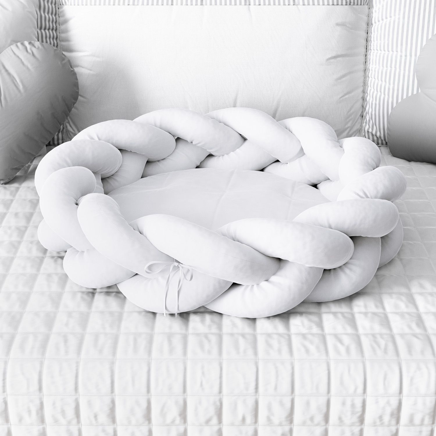 Ninho para Bebê Trança Amarelo 80cm