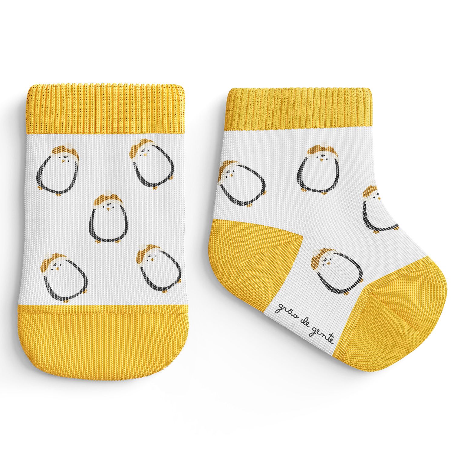 Kit Meia Bebê Trocapé Pinguim Leve 6 Pague 5 Pares