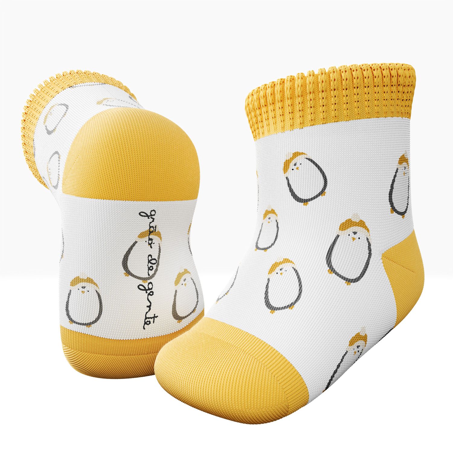 Kit Meia Bebê Trocapé Pinguim Leve 6 Pague 5 Pares