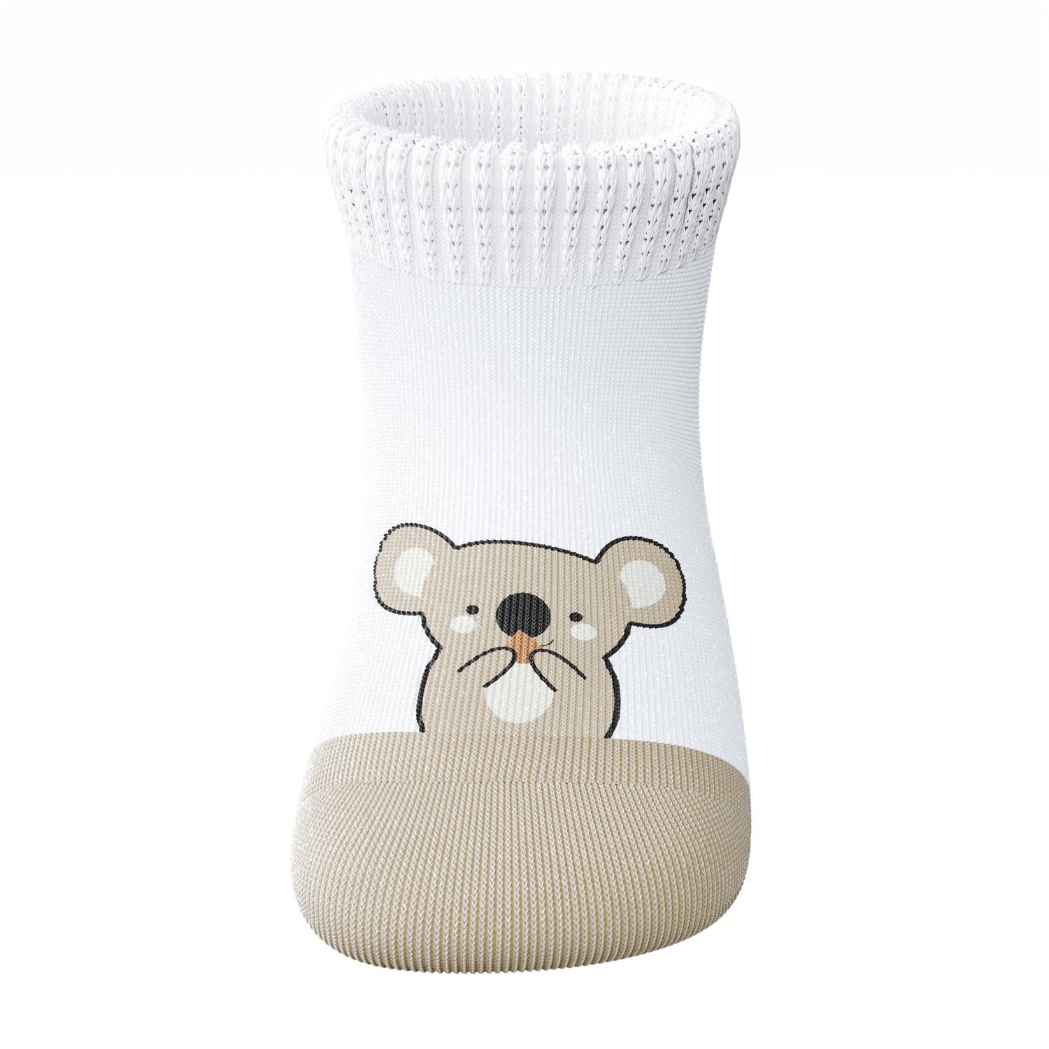 Meia Bebê Coala Bege