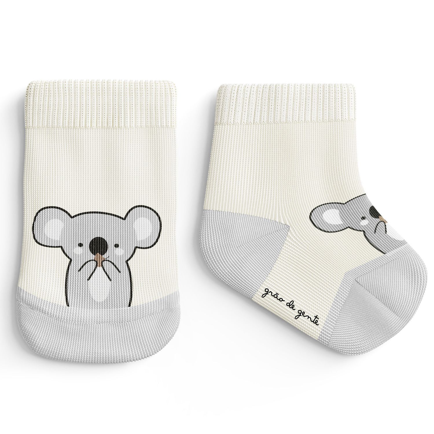 Meia Bebê Coala Bege