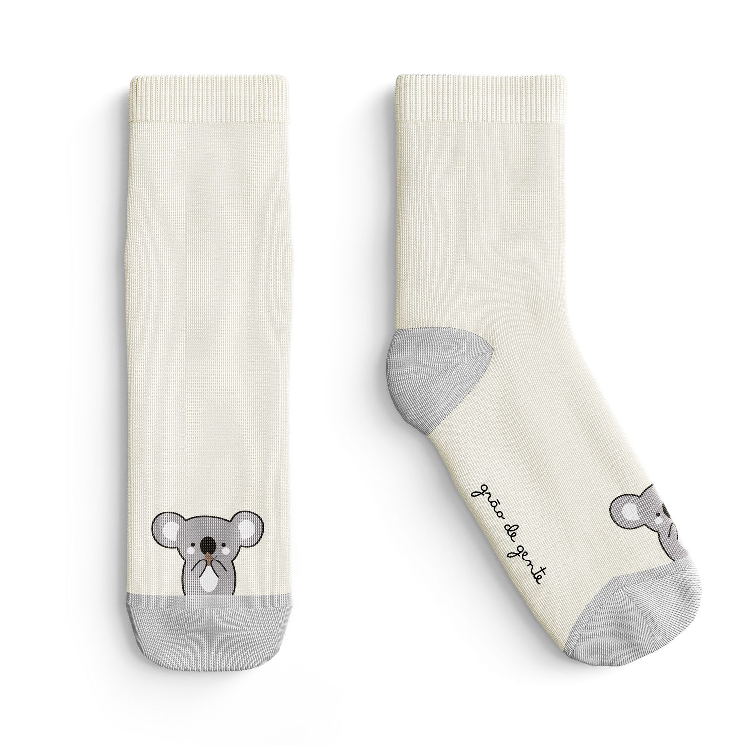 Meia Bebê Coala Bege