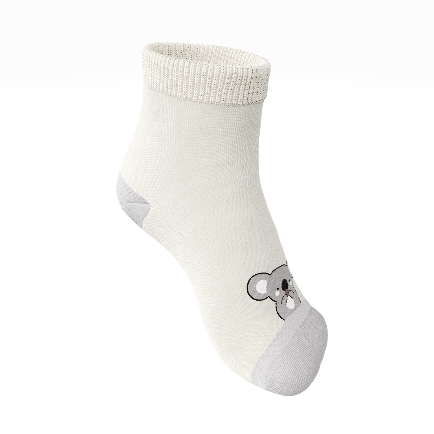 Meia Bebê Coala Bege