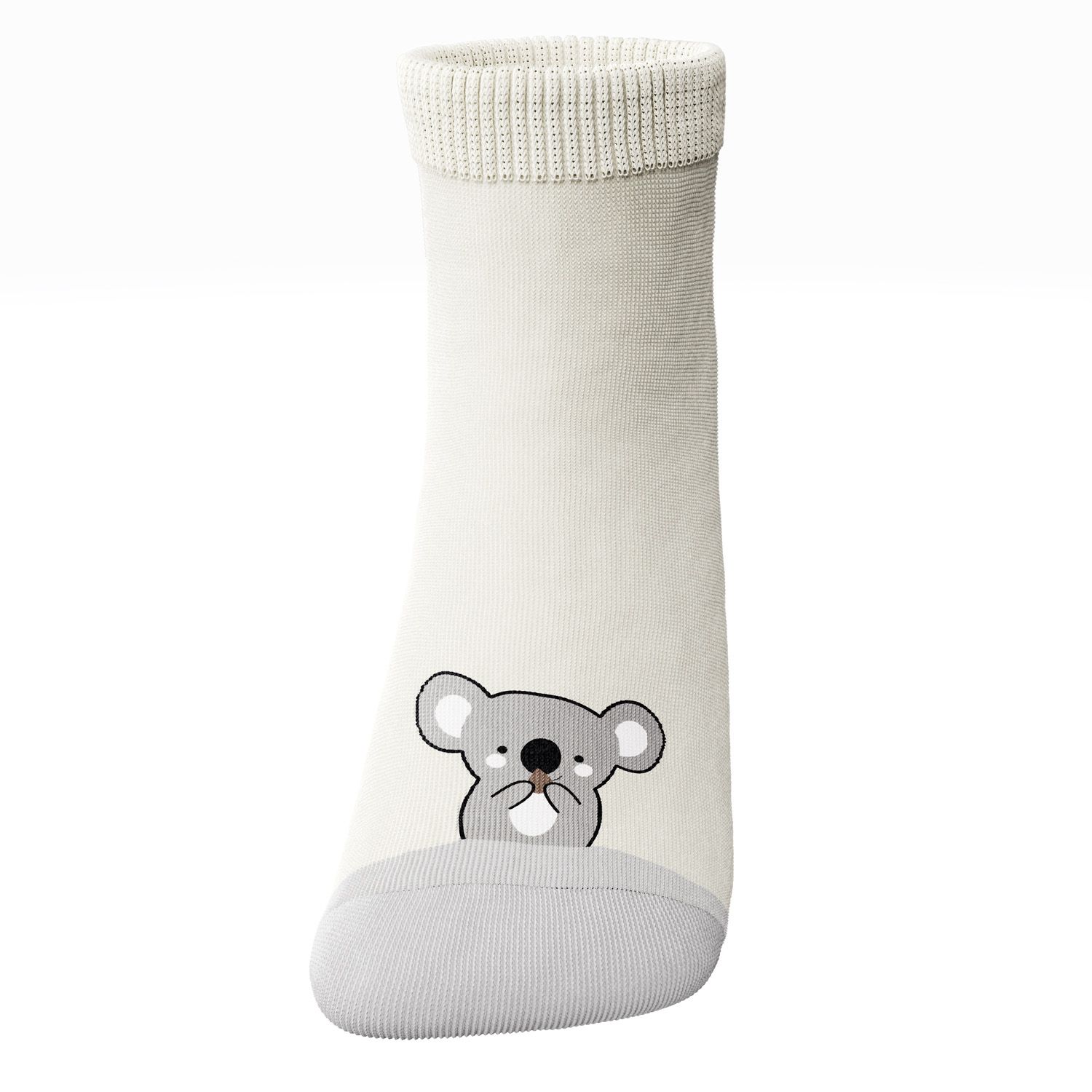 Meia Bebê Coala Bege