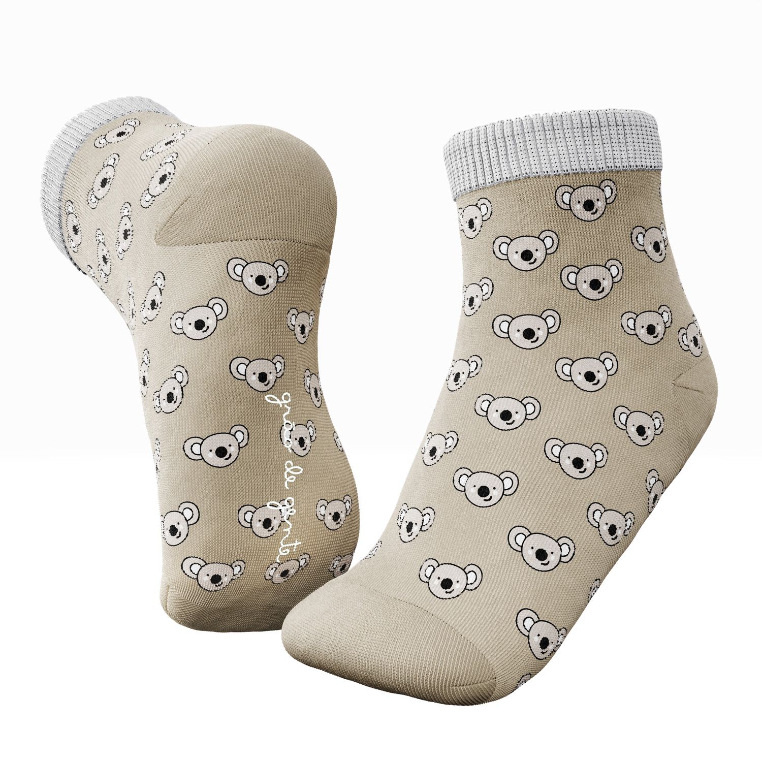 Meia Bebê Coalas Cinza