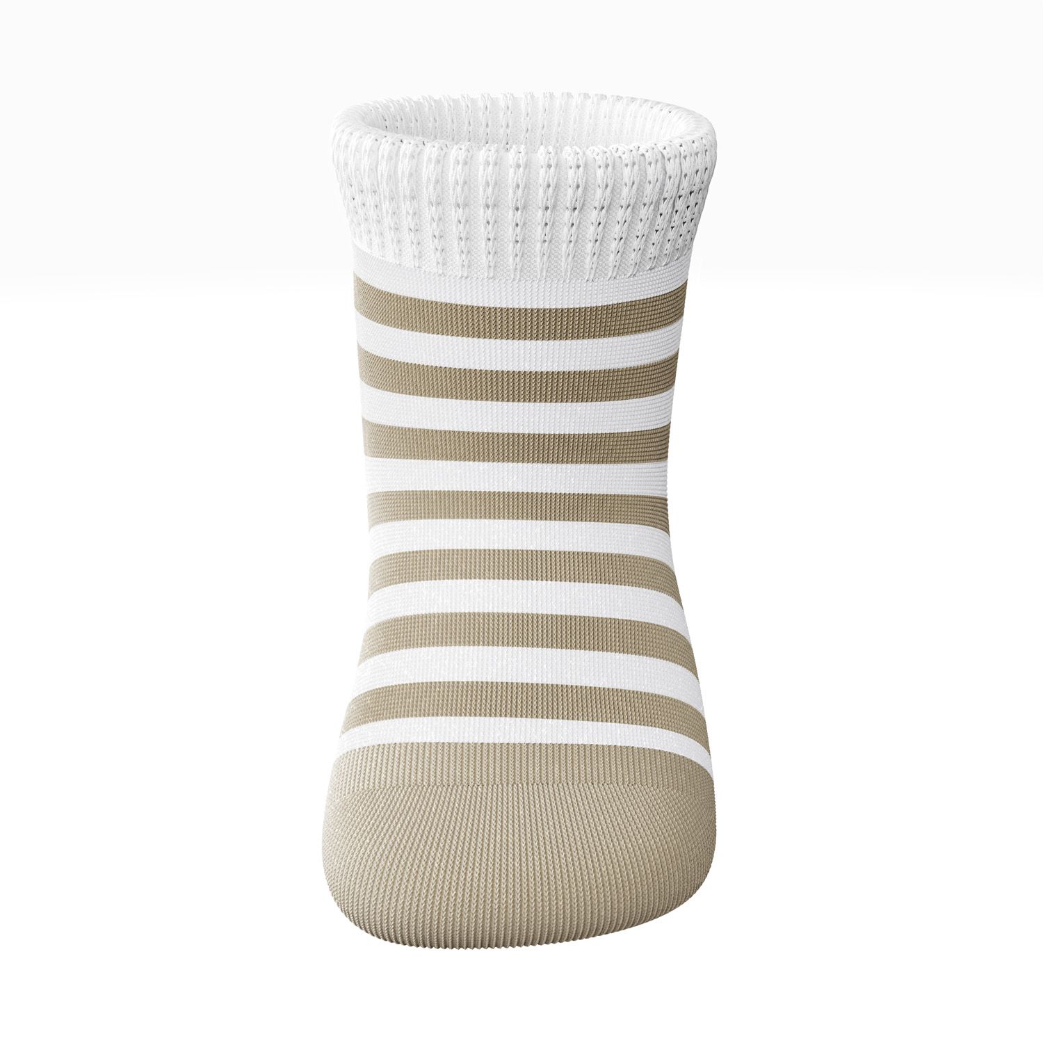 Meia Bebê Listrada Cinza