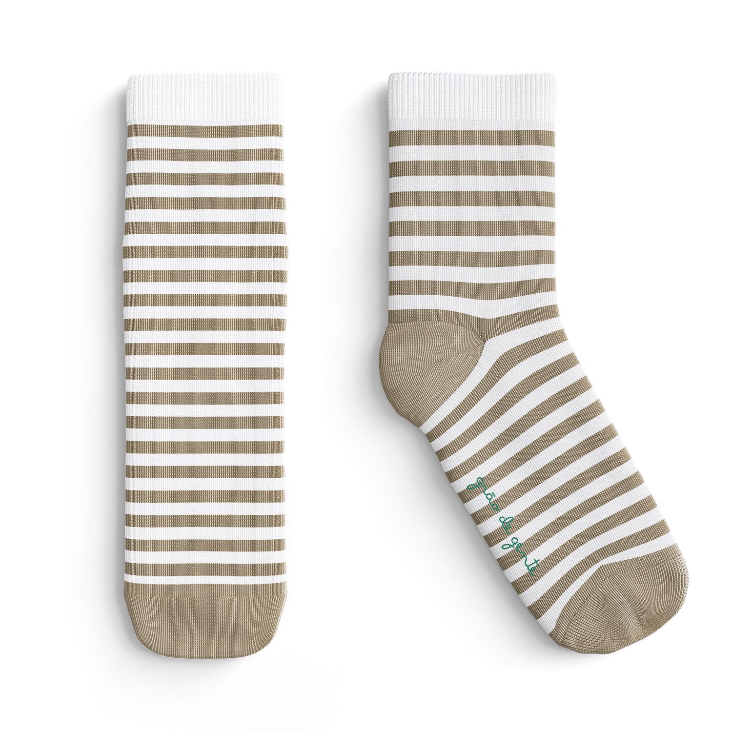 Meia Bebê Listrada Cinza