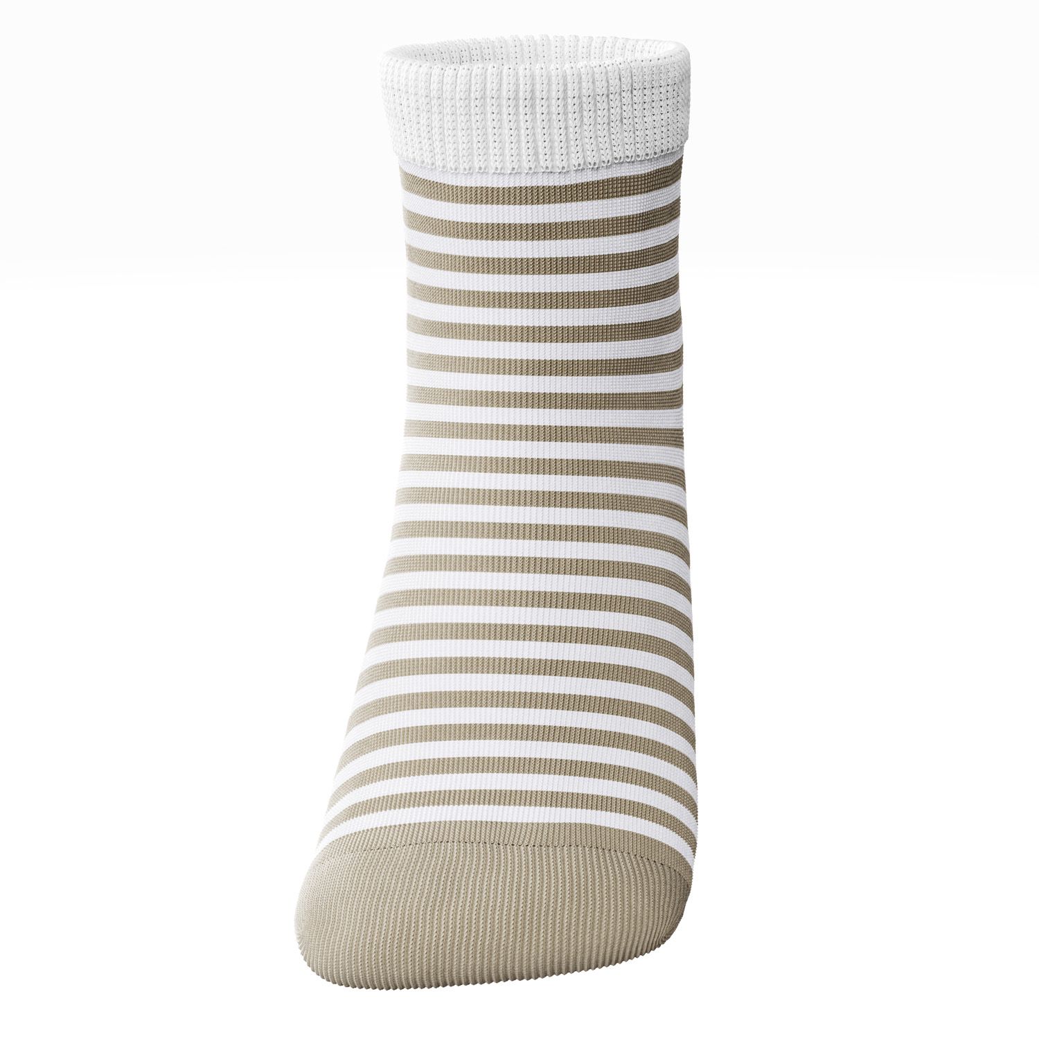 Meia Bebê Listrada Cinza