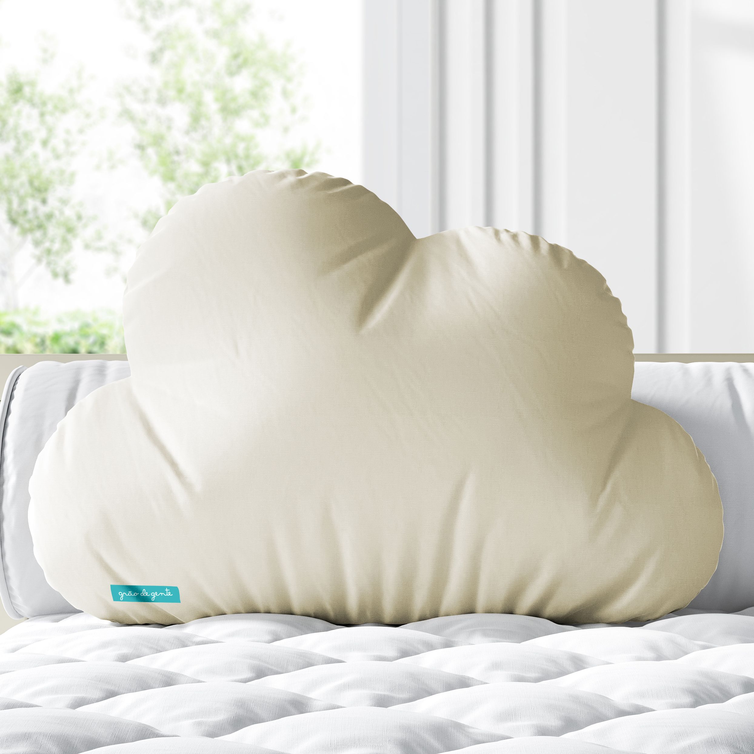 Almofada Nuvem Amarelo 38cm