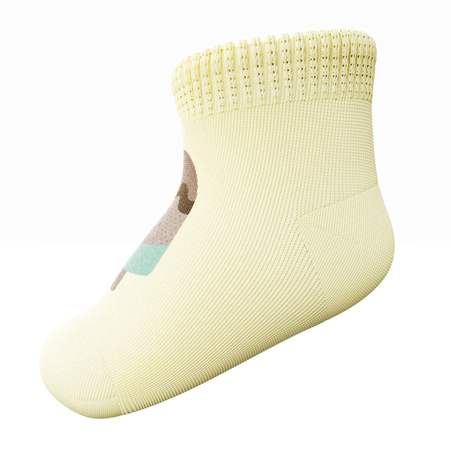 Meia Bebê Picolé Amarelo - imagem 5