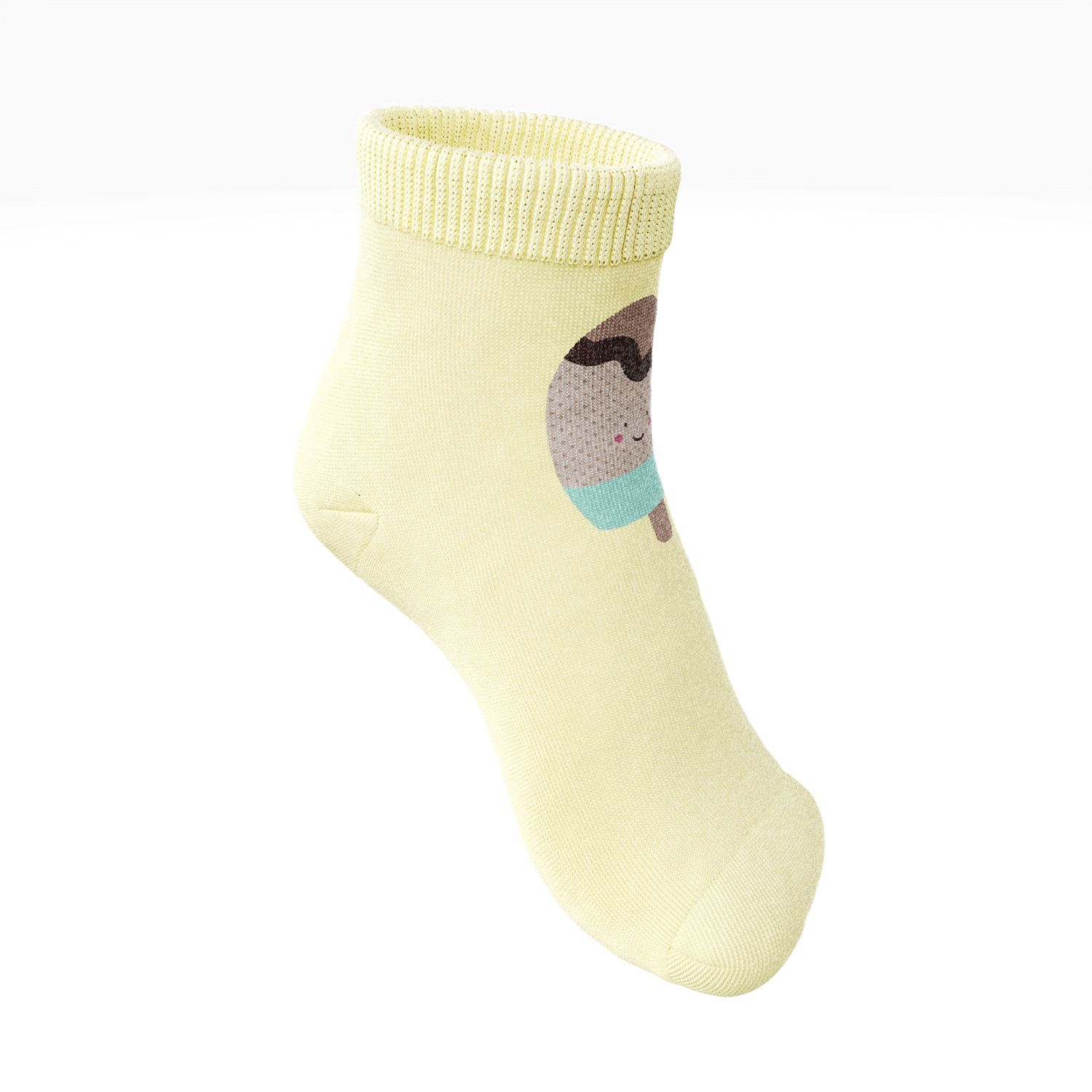 Meia Bebê Picolé Amarelo