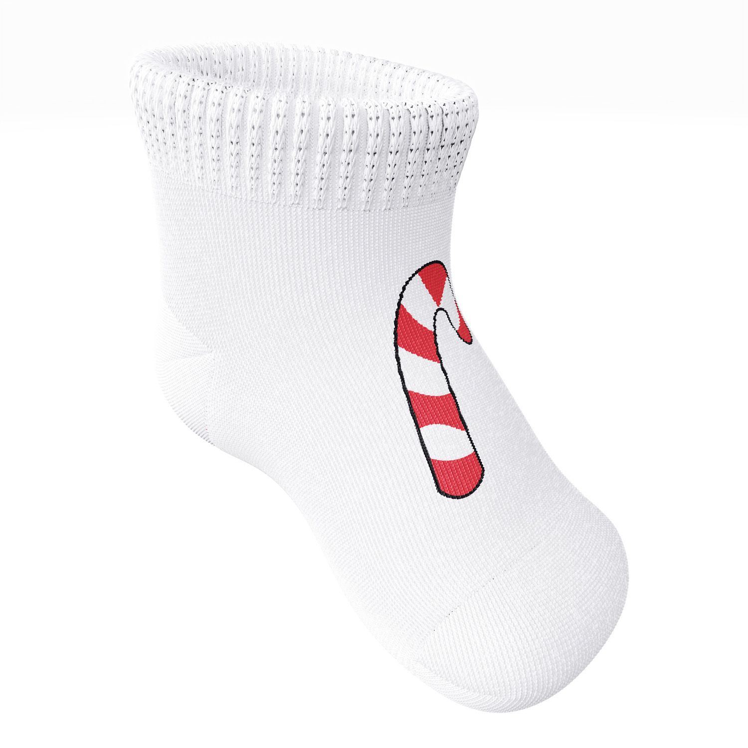 Meia Bebê Pirulito Branco