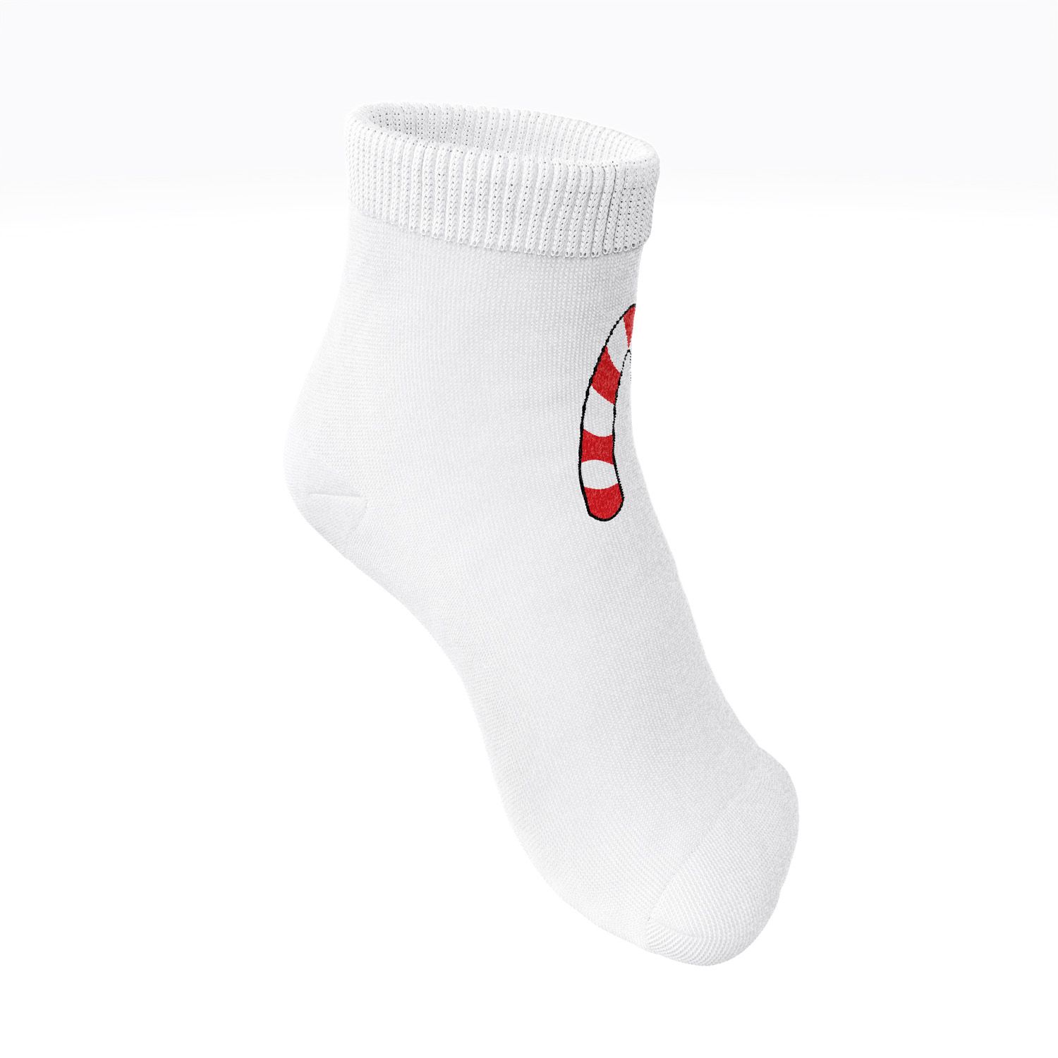 Meia Bebê Pirulito Branco