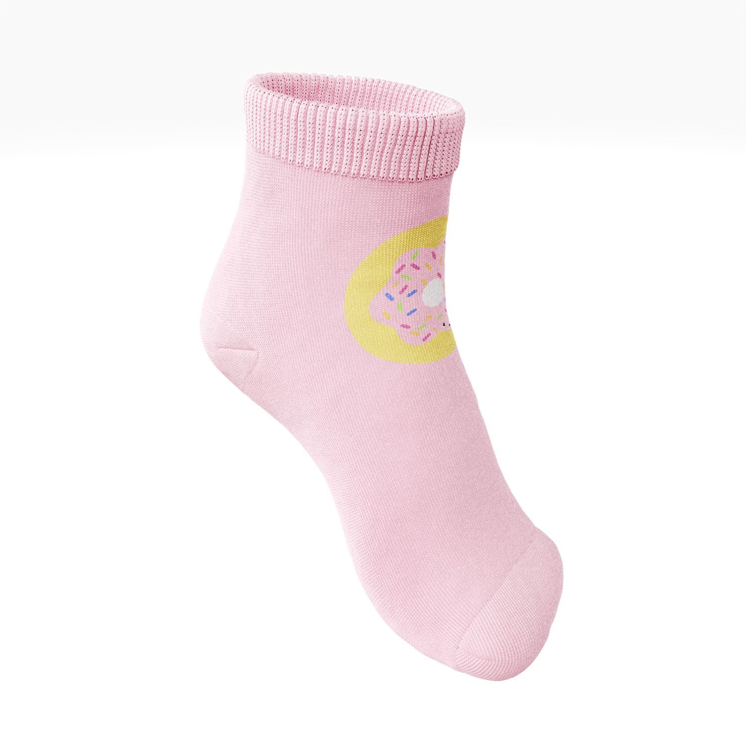 Meia Bebê Donuts Feliz Azul