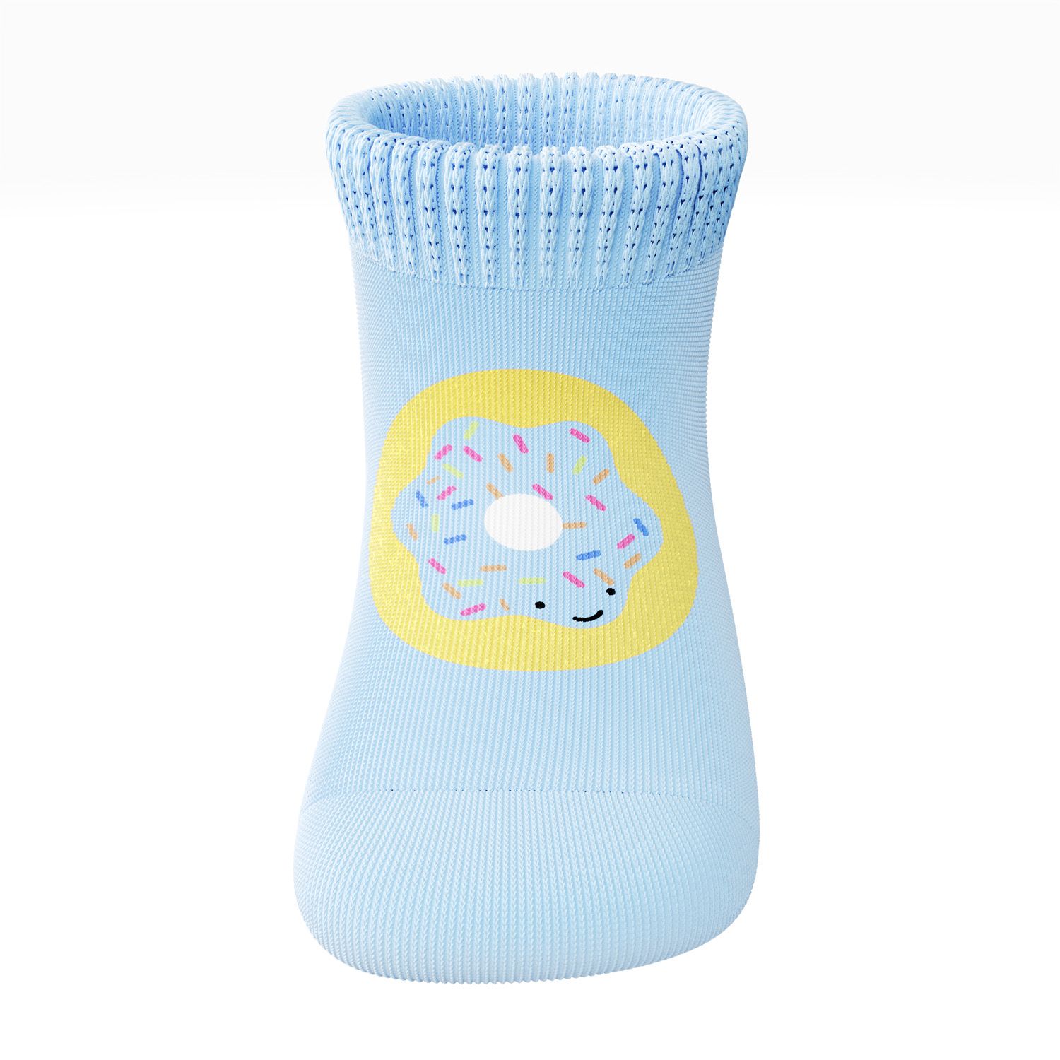 Meia Bebê Donuts Feliz Azul