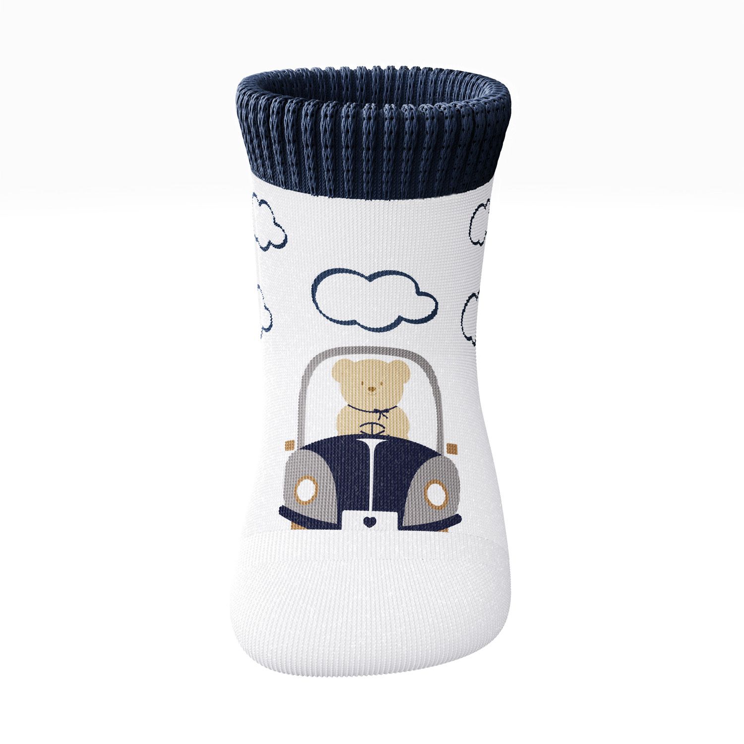 Meia Bebê Urso no Carrinho