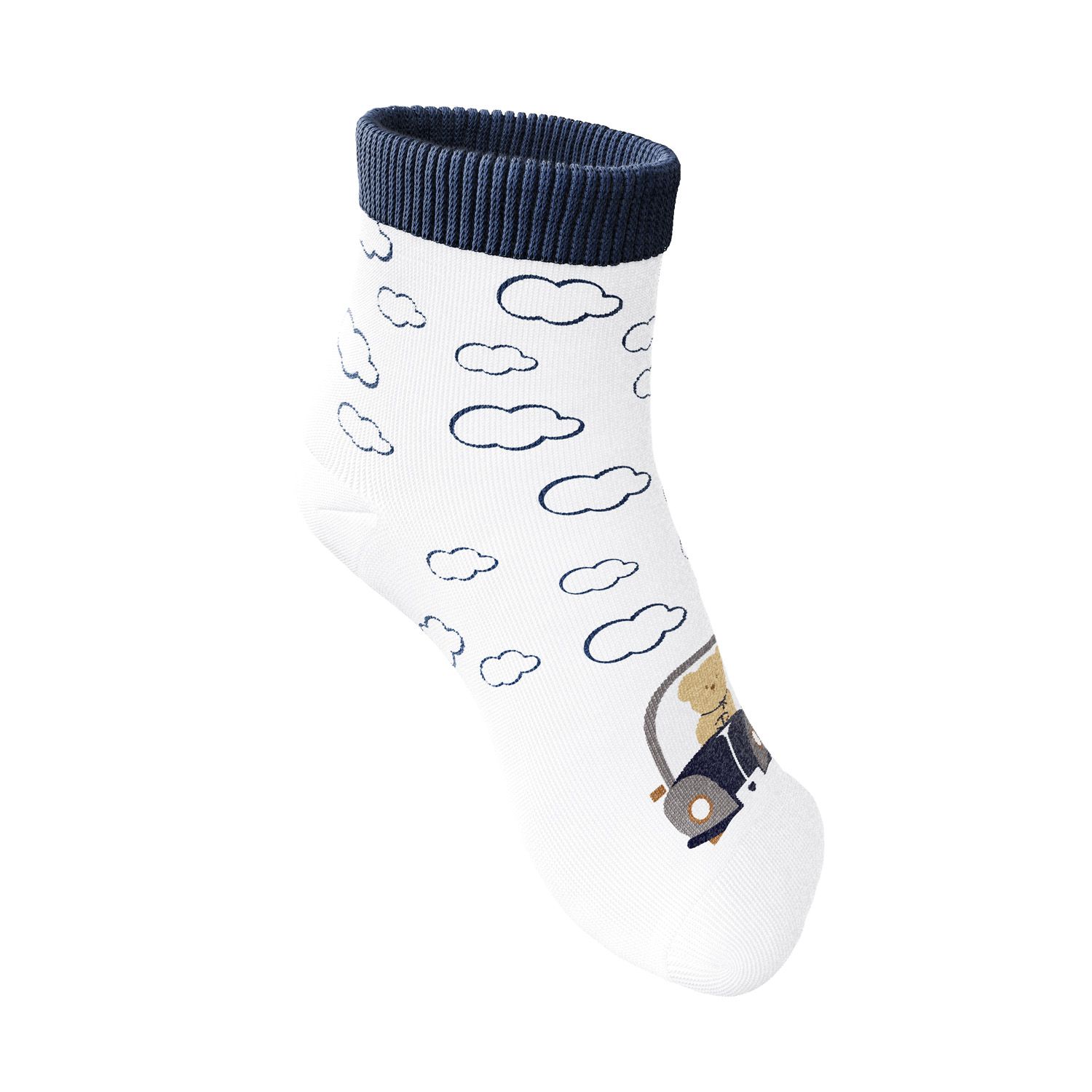 Meia Bebê Urso no Carrinho