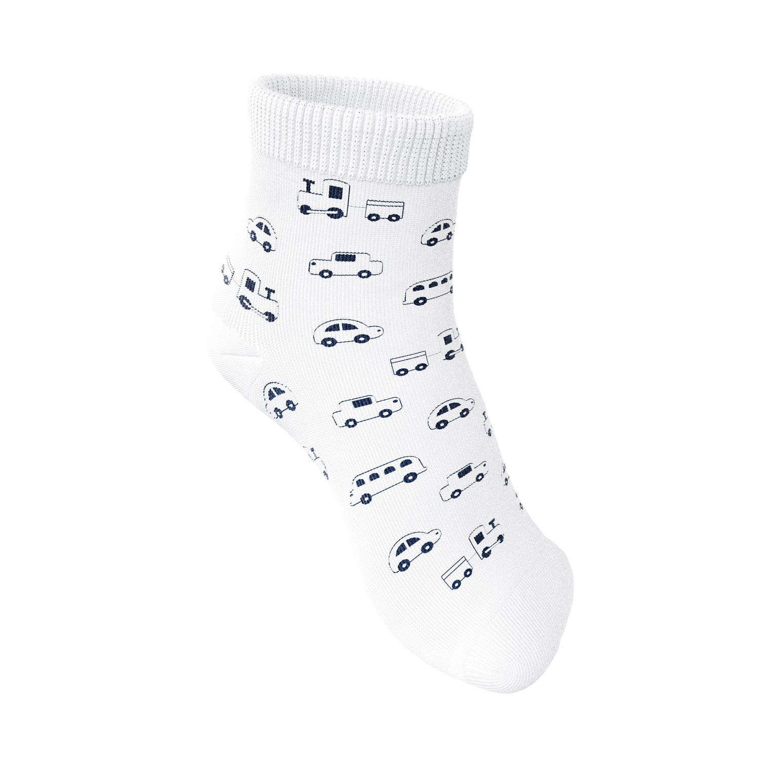 Meia Bebê Carrinhos