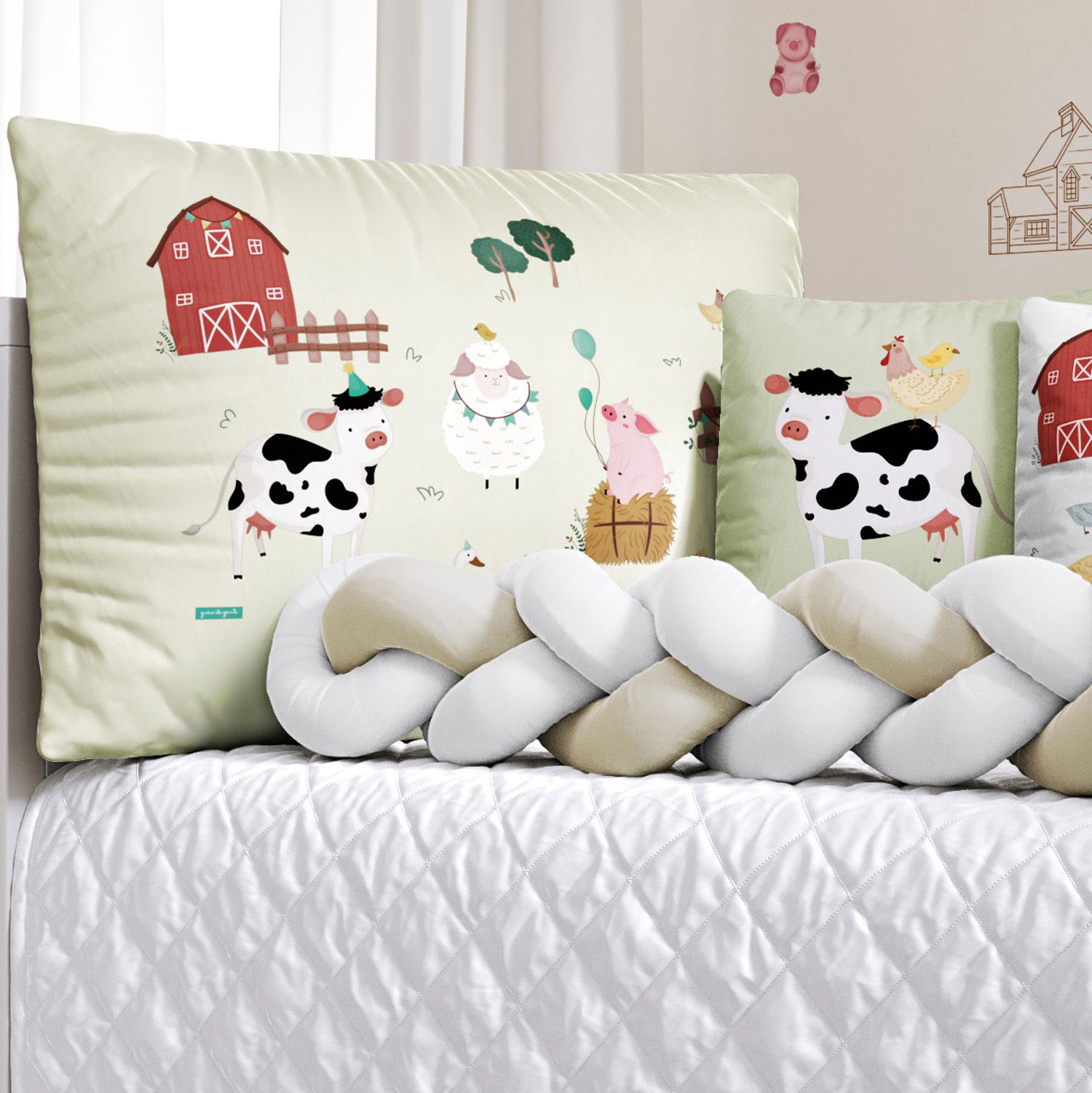 Kit Berço Trança Fazenda Feliz