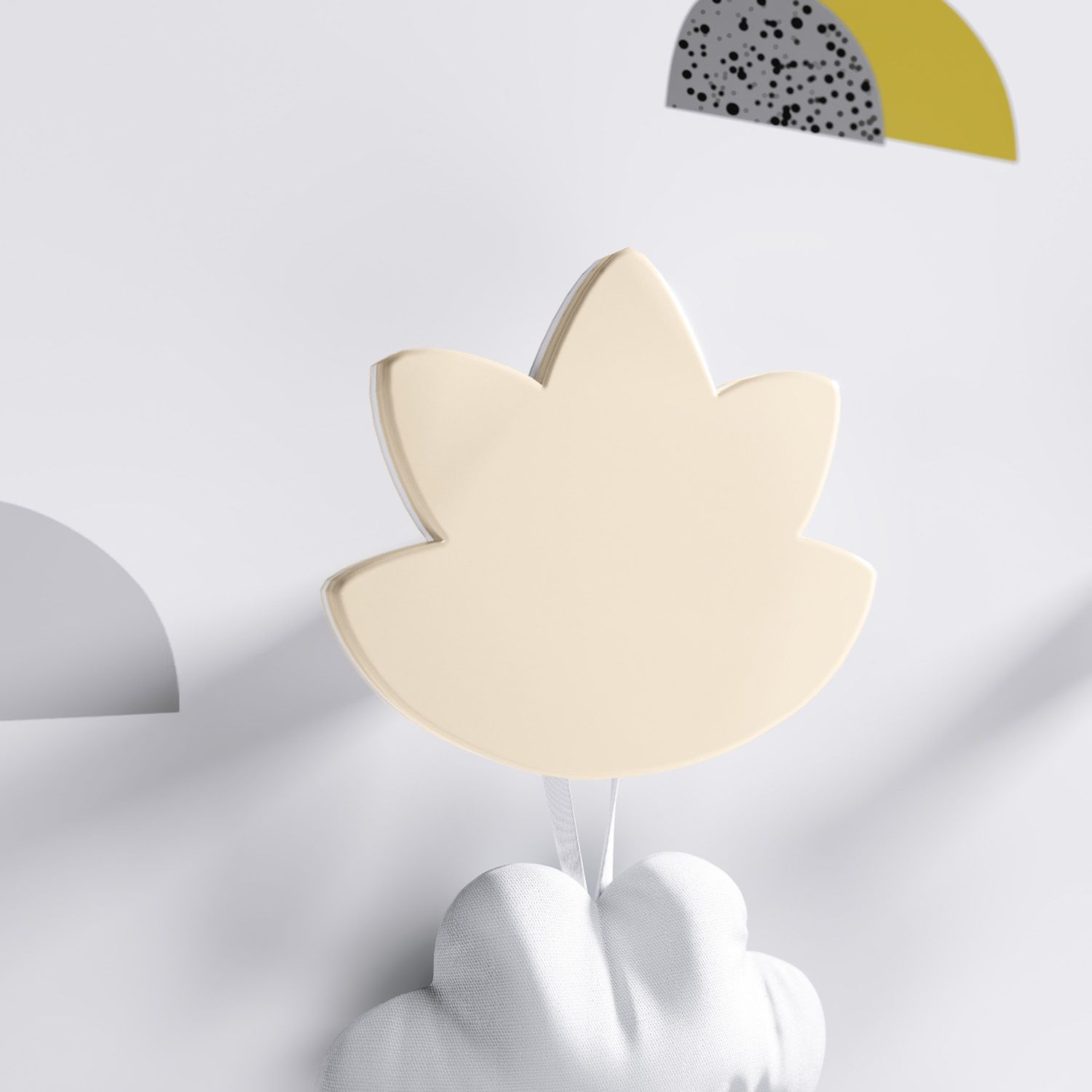 Cabideiro de Parede Folha de Outono Verde