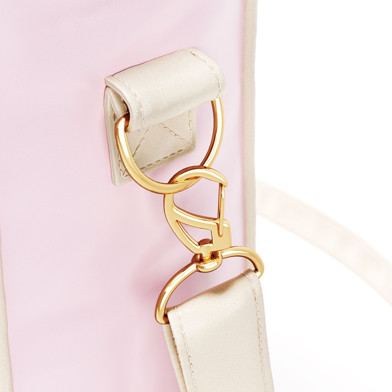 Bolsa Maternidade Tote Nuvem Rosa 37cm