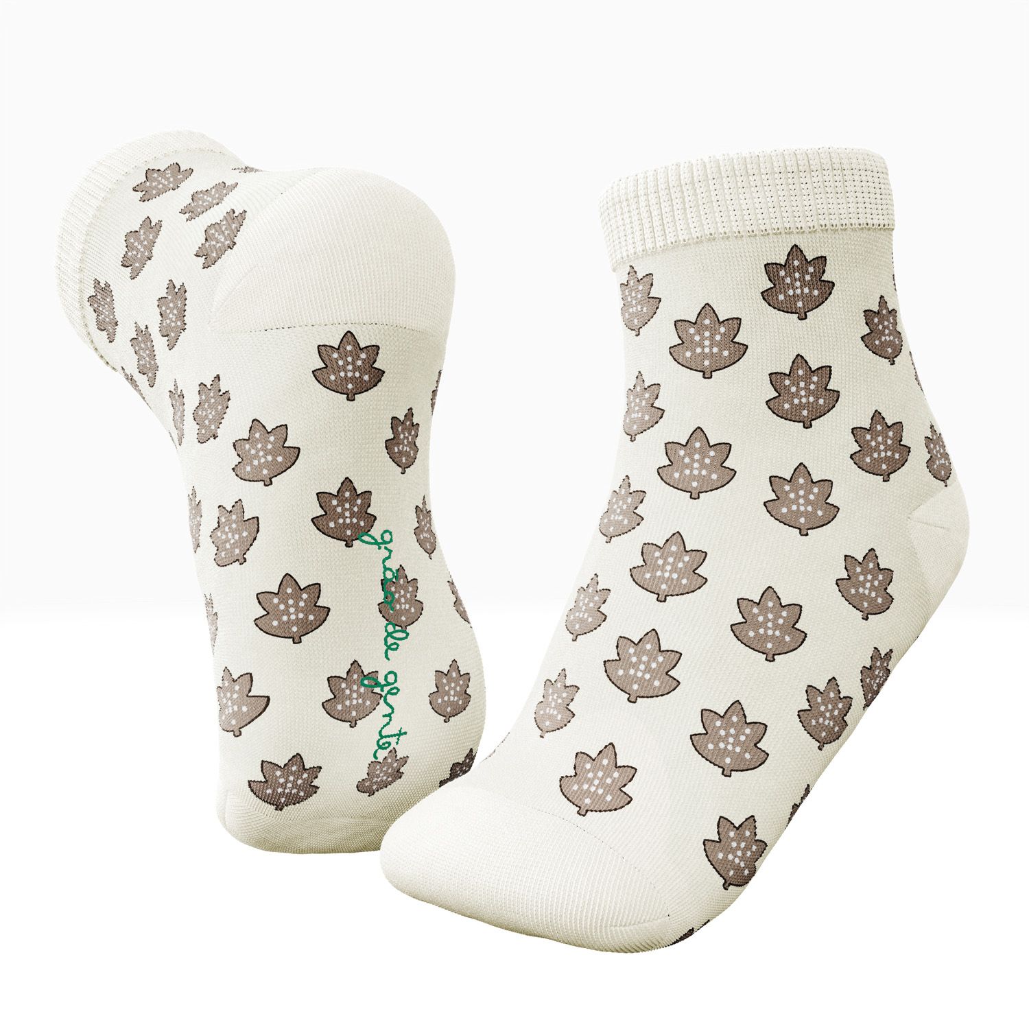 Kit Meia Bebê Tal Pai Tal Filho Trocapé Folhas de Outono 4 Pares Tam 13/20 e 39/43