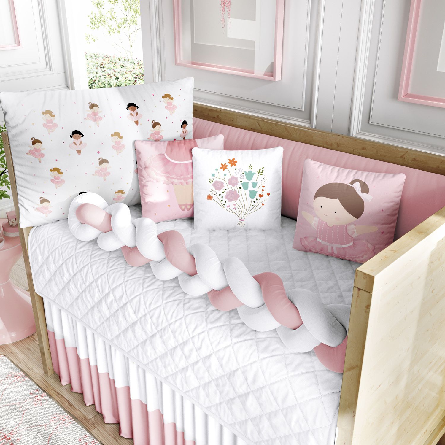 Kit Berço Trança Bailarinas Baby