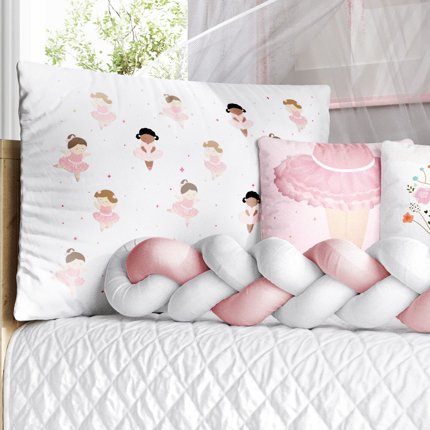 Kit Berço Trança Bailarinas Baby