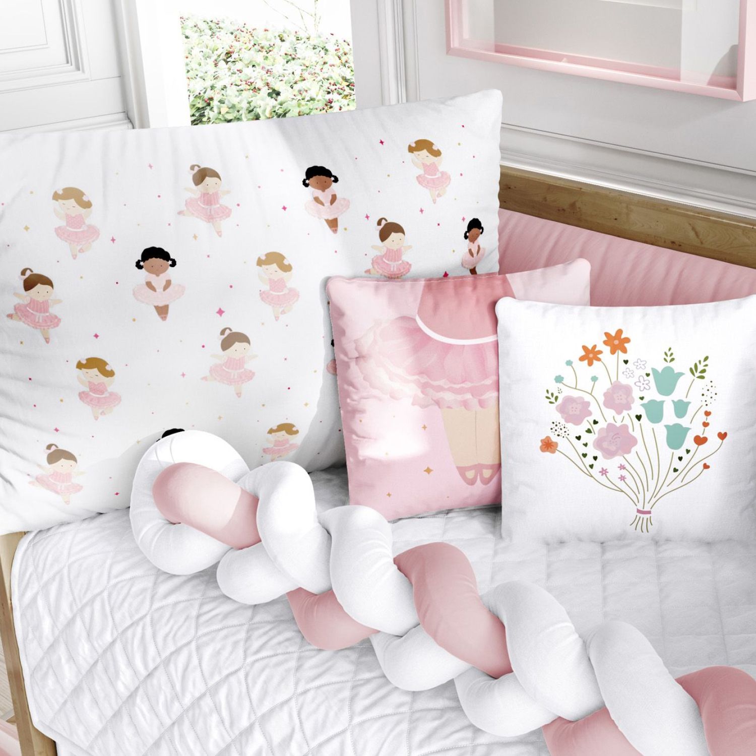 Kit Berço Trança Bailarinas Baby — vista alternativa