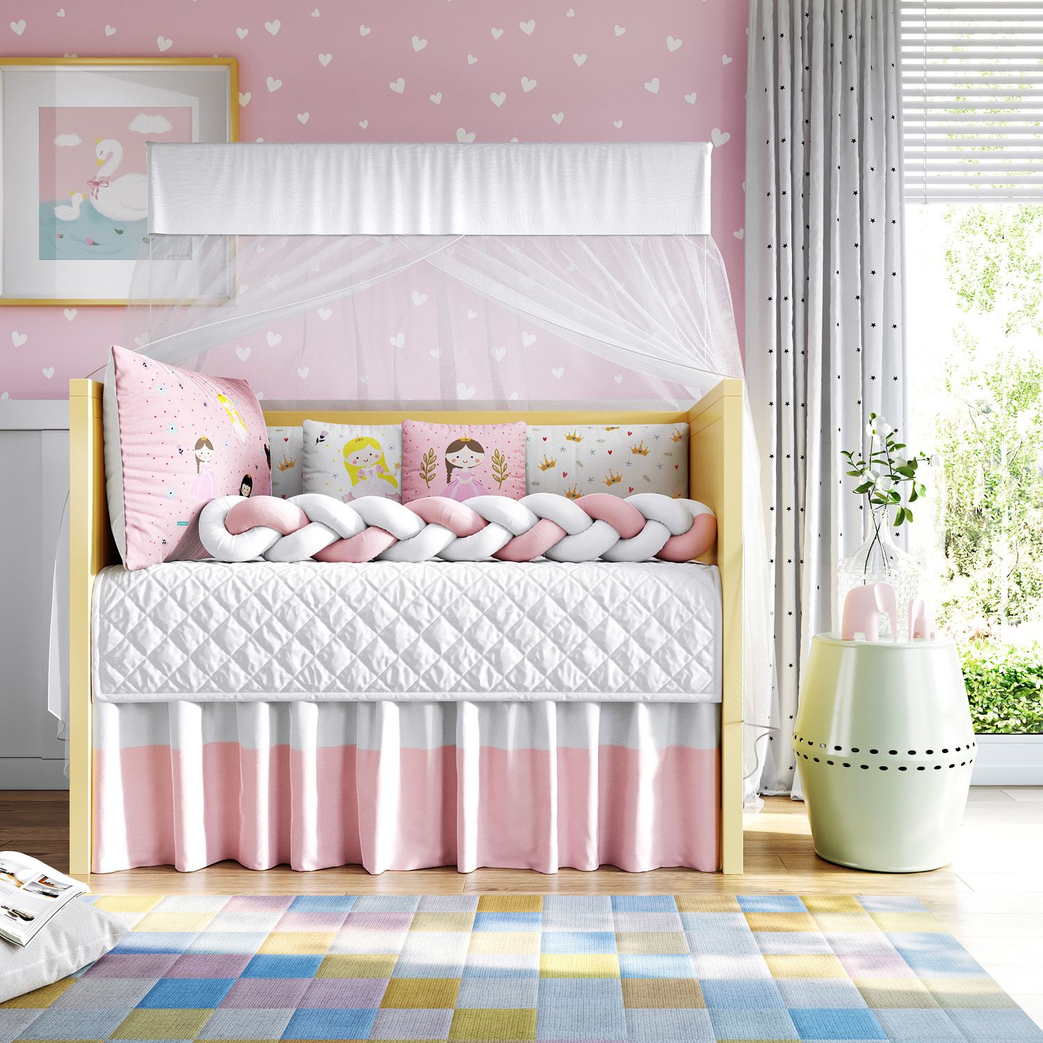 Kit Berço Trança Princesa Elisa