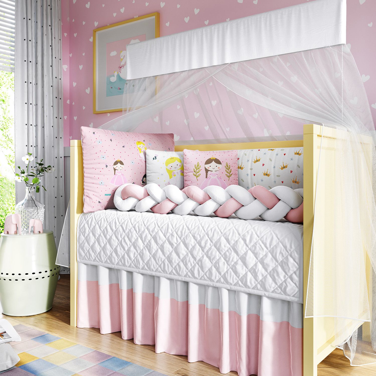 Kit Berço Trança Princesa Elisa