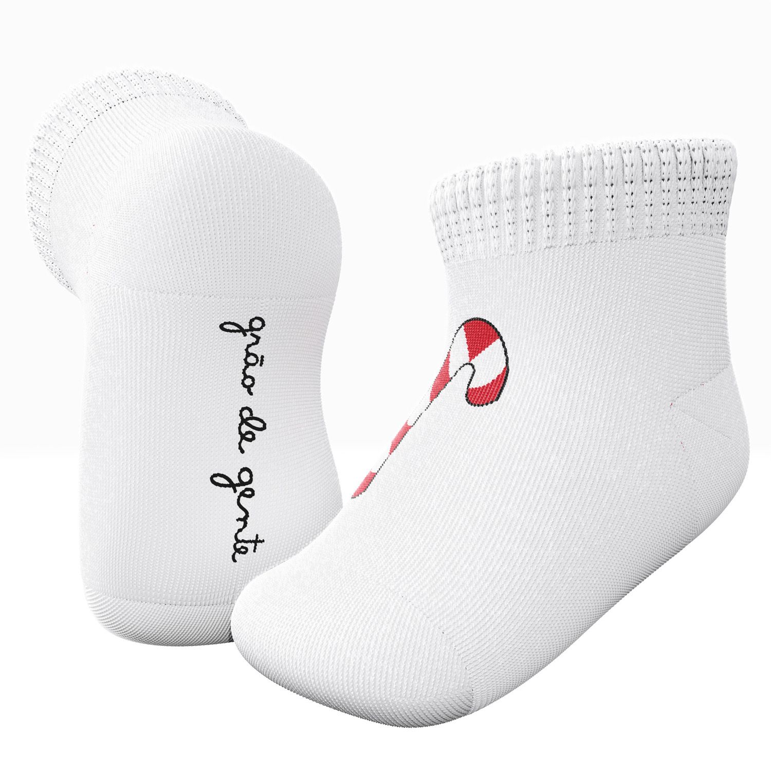 Kit Meia Bebê Família Trocapé Pirulito e Donuts Rosa e Azul 4 Pares