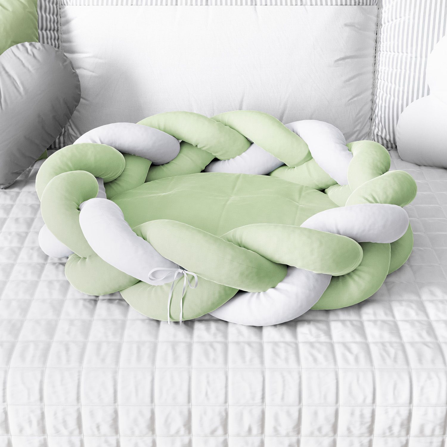 Ninho para Bebê Trança Amarelo 80cm