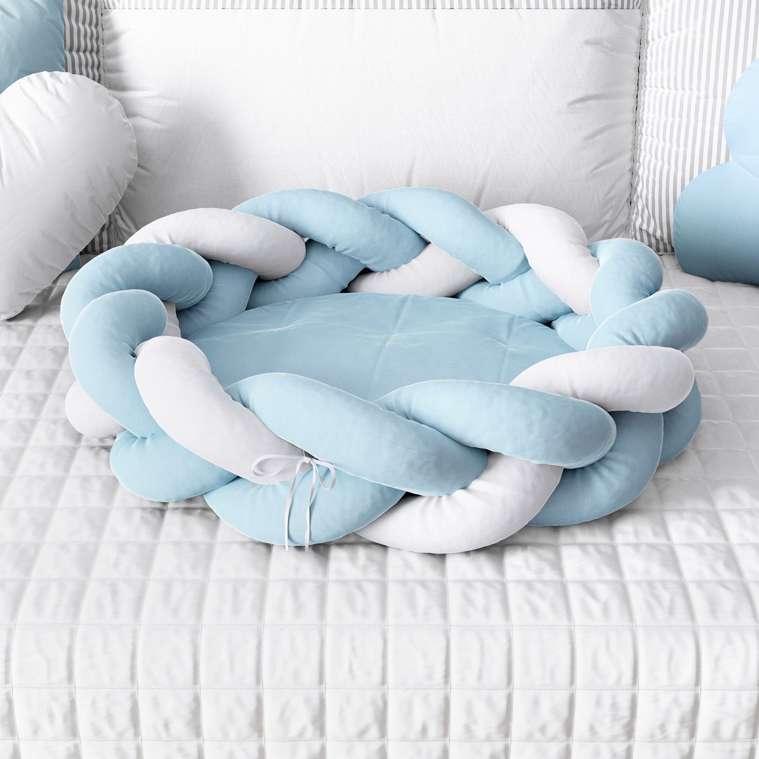 Ninho para Bebê Trança Amarelo 80cm