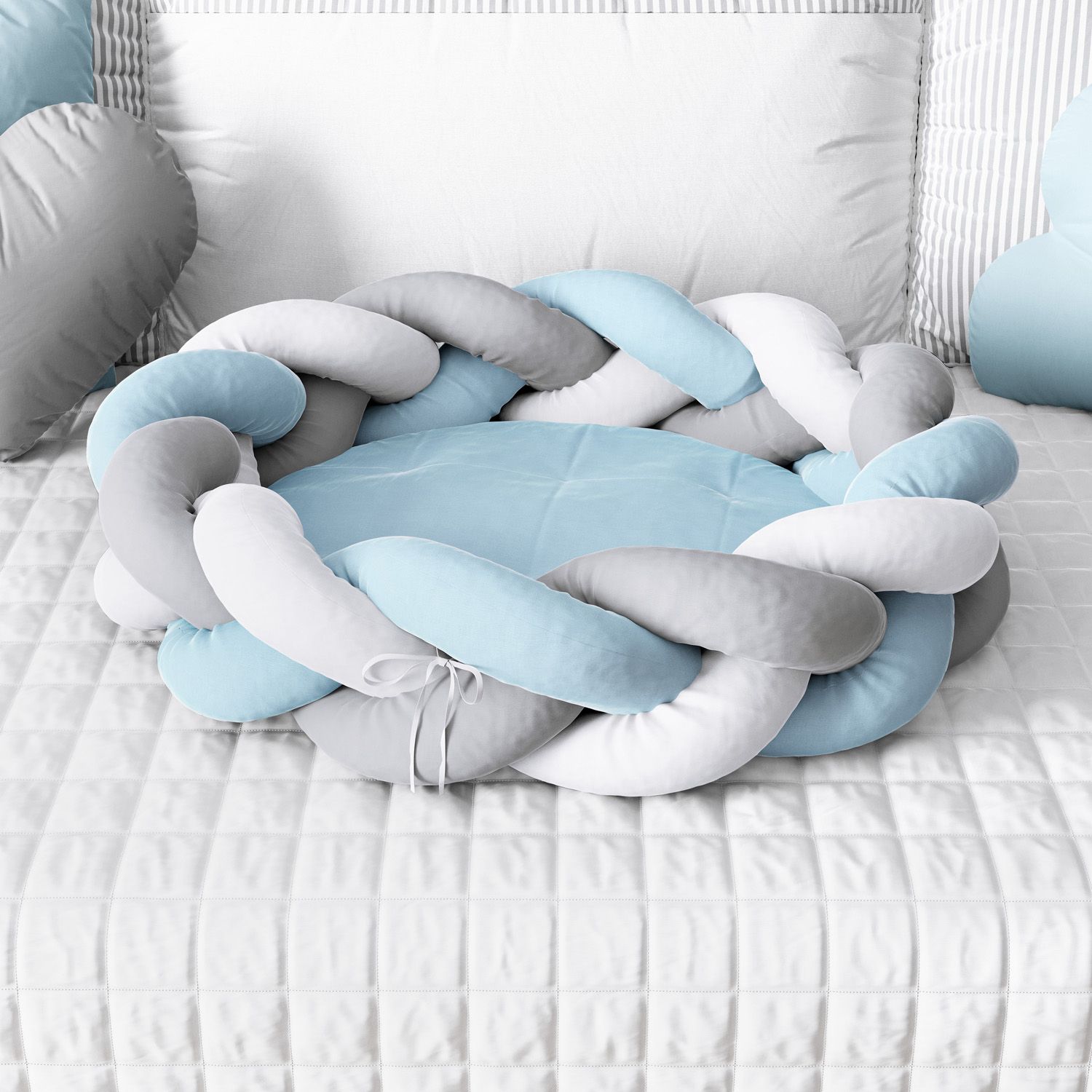 Ninho para Bebê Trança Amarelo 80cm