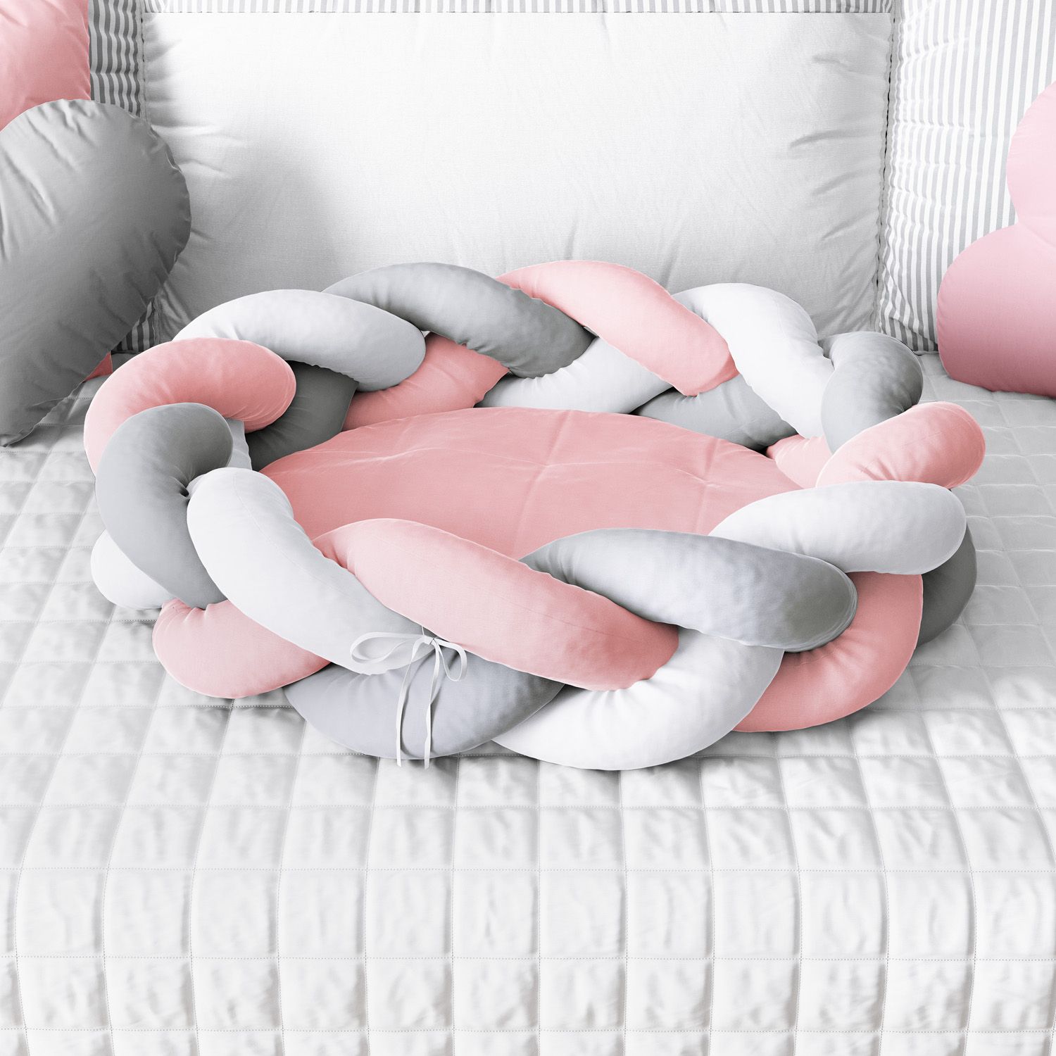 Ninho para Bebê Trança Amarelo 80cm