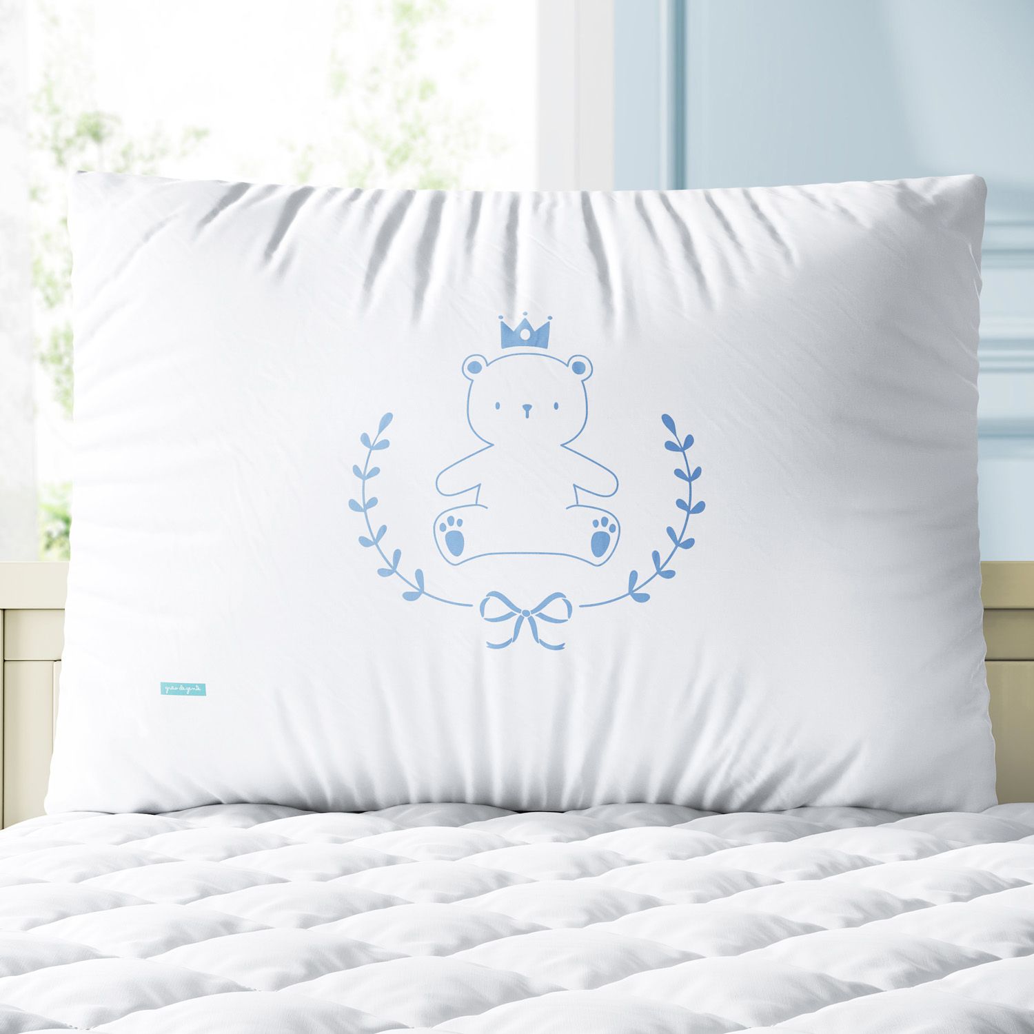 Kit Berço Trança Teddy Príncipe Azul