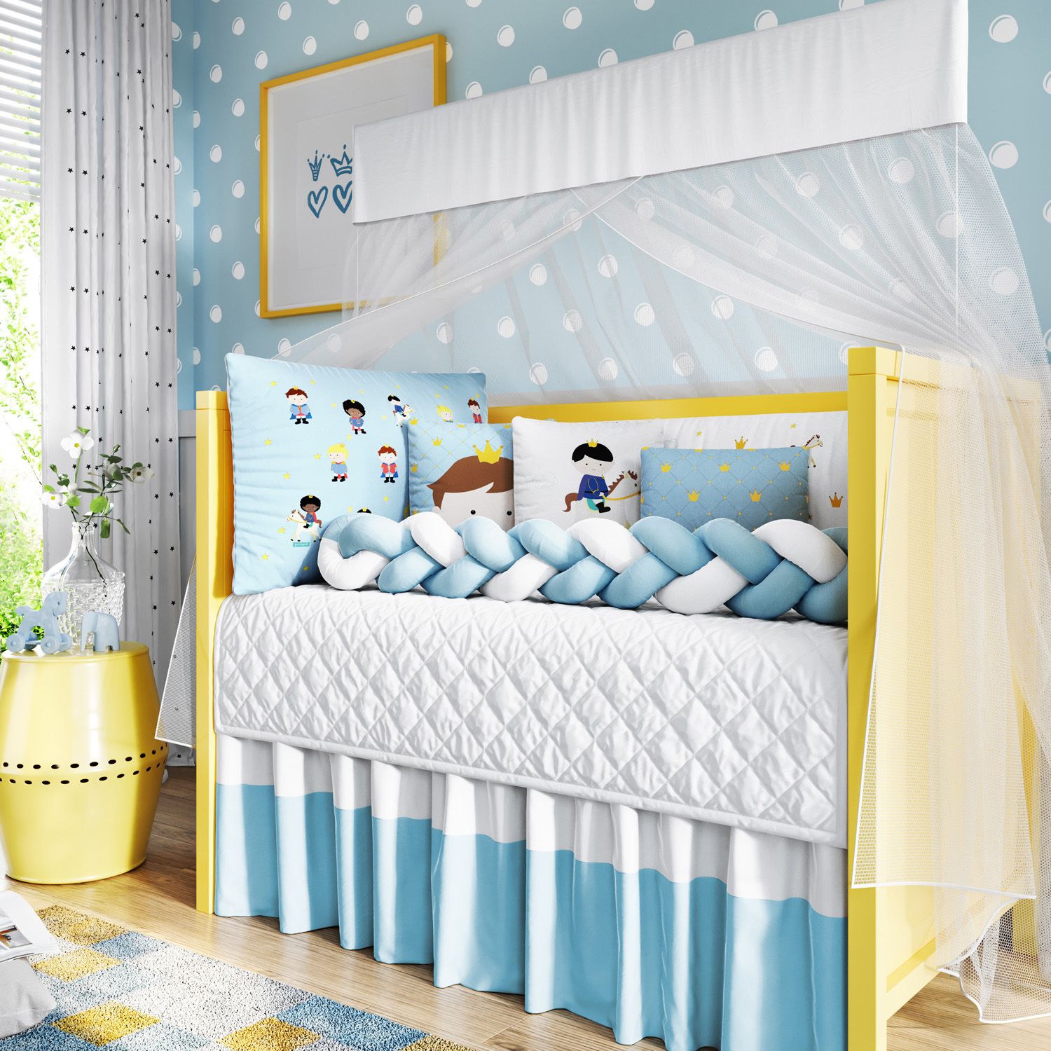 Kit Berço Trança Príncipes