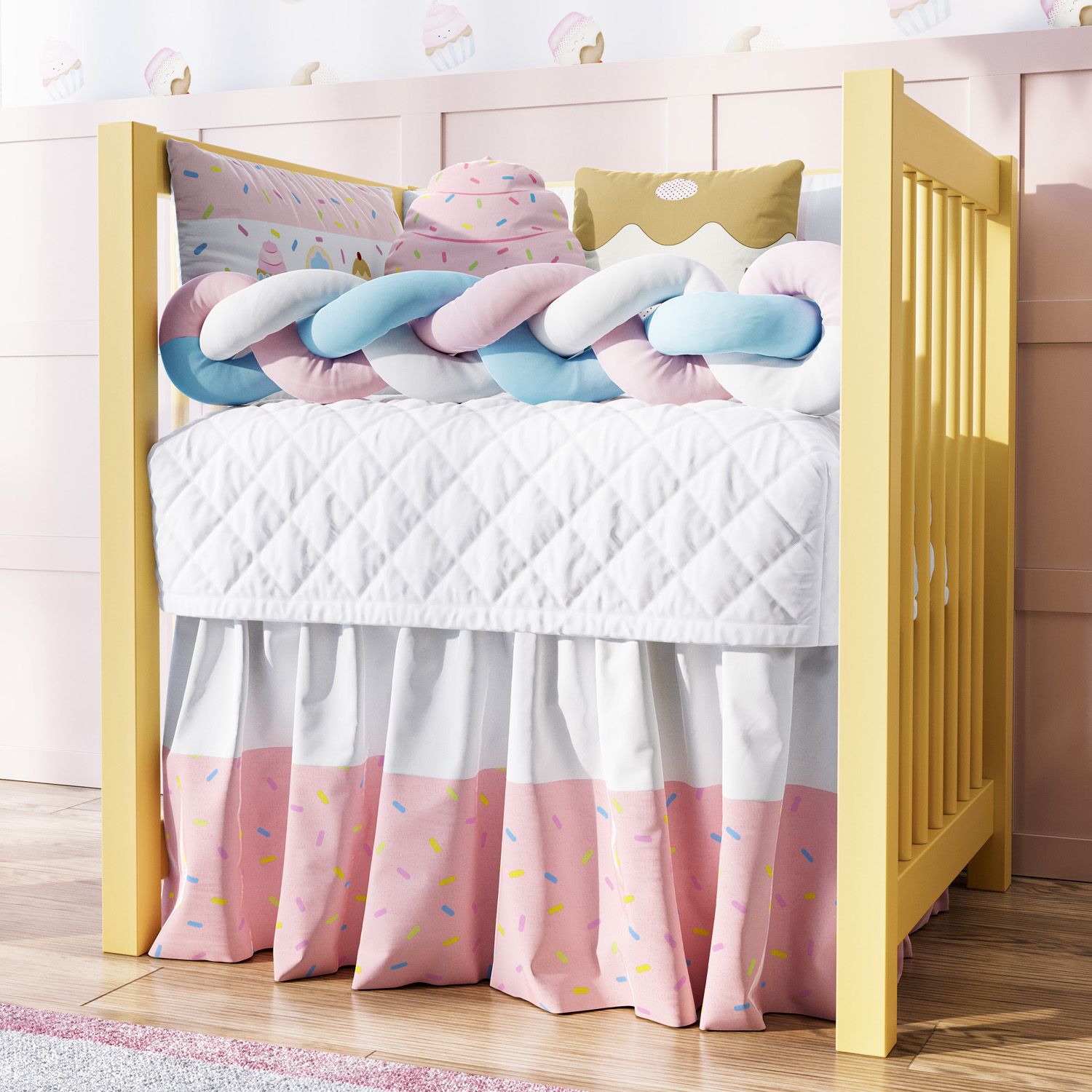 Kit Mini Berço Trança Doce Encanto