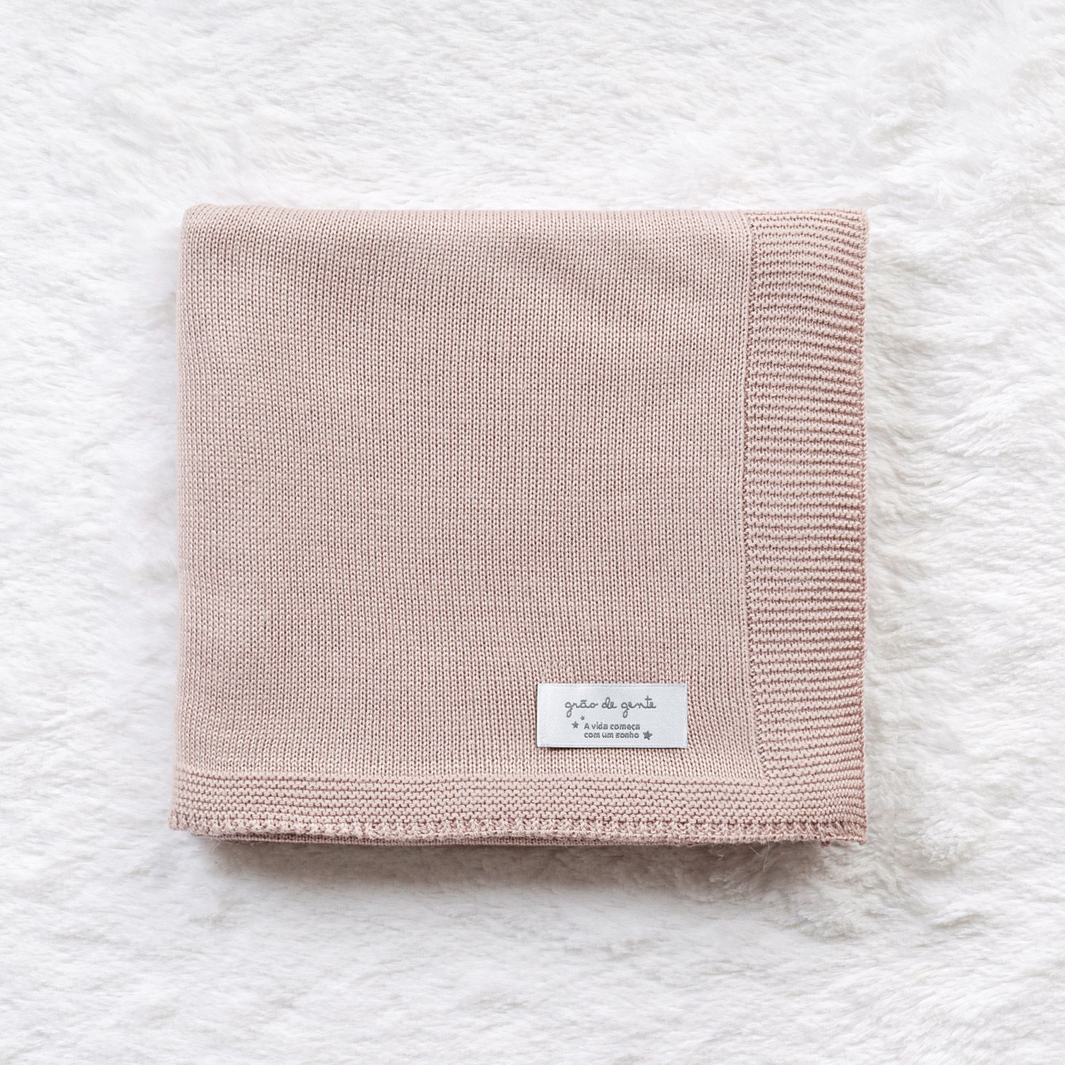 Saída Maternidade Tricot Jacquard Mamãe Coruja Nude Rosé 02 Peças